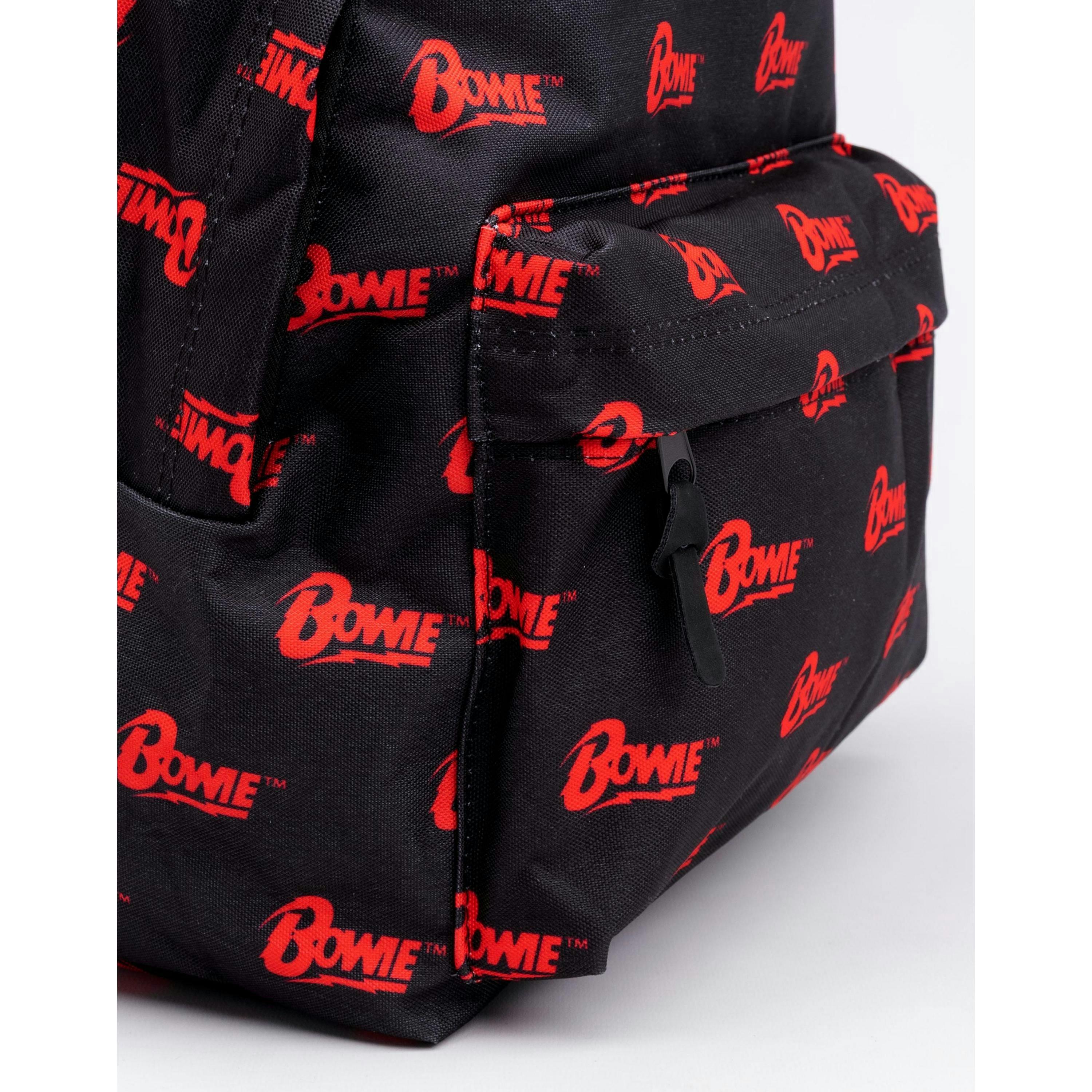 David Bowie Unisex Black Logo Backpack (One Size) by Vanilla Underground , view 6 of 6