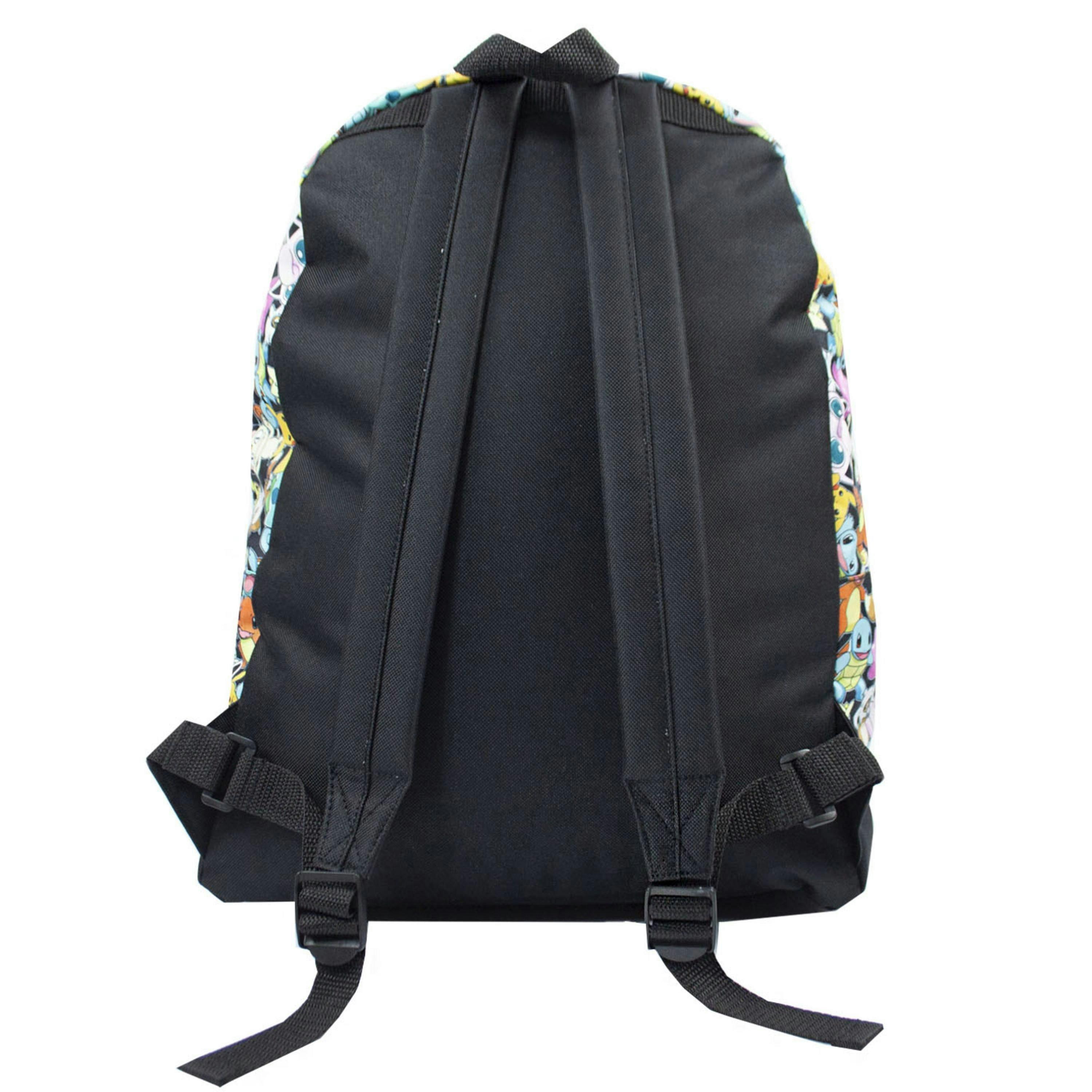 Pokemon Unisex Kids Black Multi Character Print & Gotta Catch Em All Backpack (One Size) by Vanilla Underground , view 4 of 4