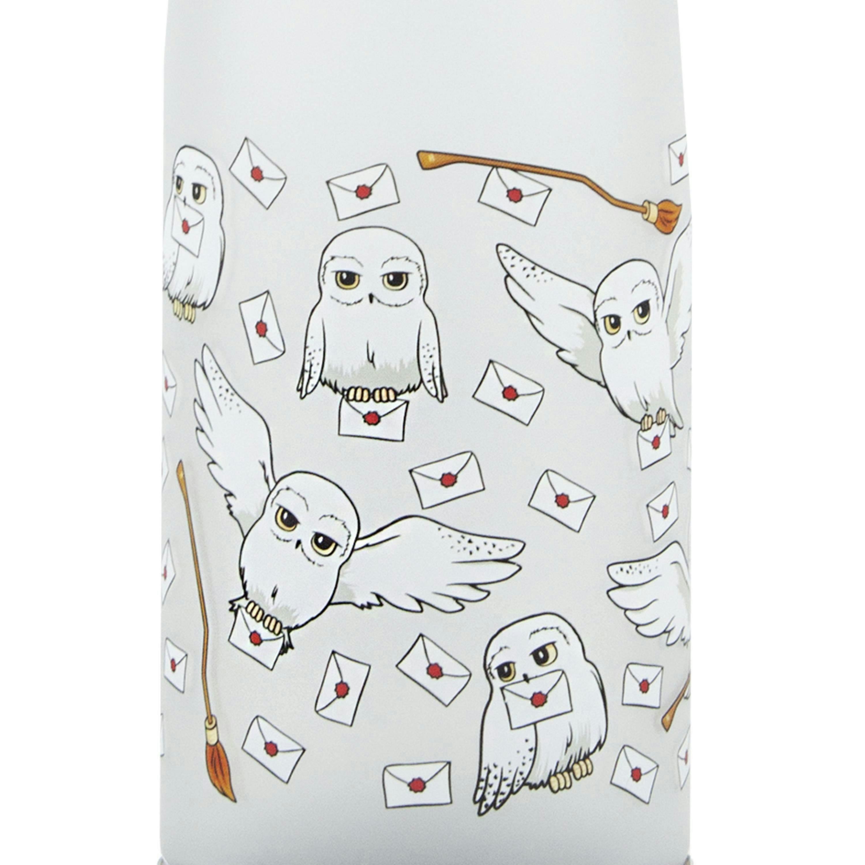 Harry Potter Unisex Silver Hedwig With Letters All Over Print Screw Water Bottle (One Size) by Vanilla Underground , view 3 of 3