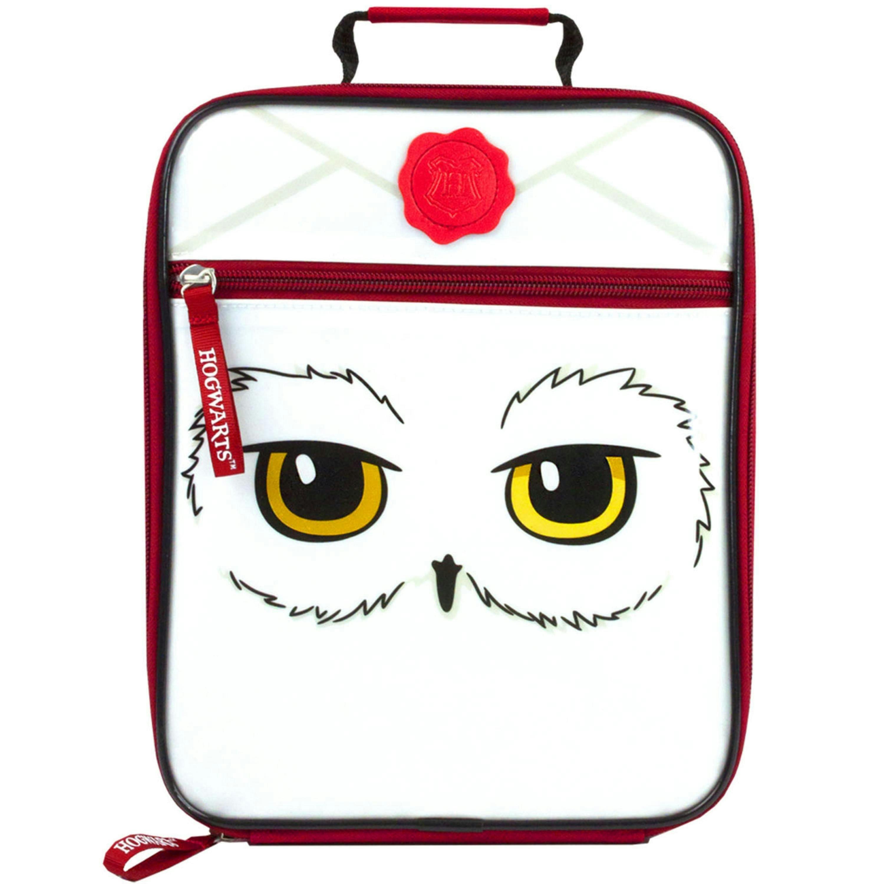 Harry Potter Unisex Kids Red Hedwig Zip Lunch Bag (One Size) by Vanilla Underground , view 2 of 3