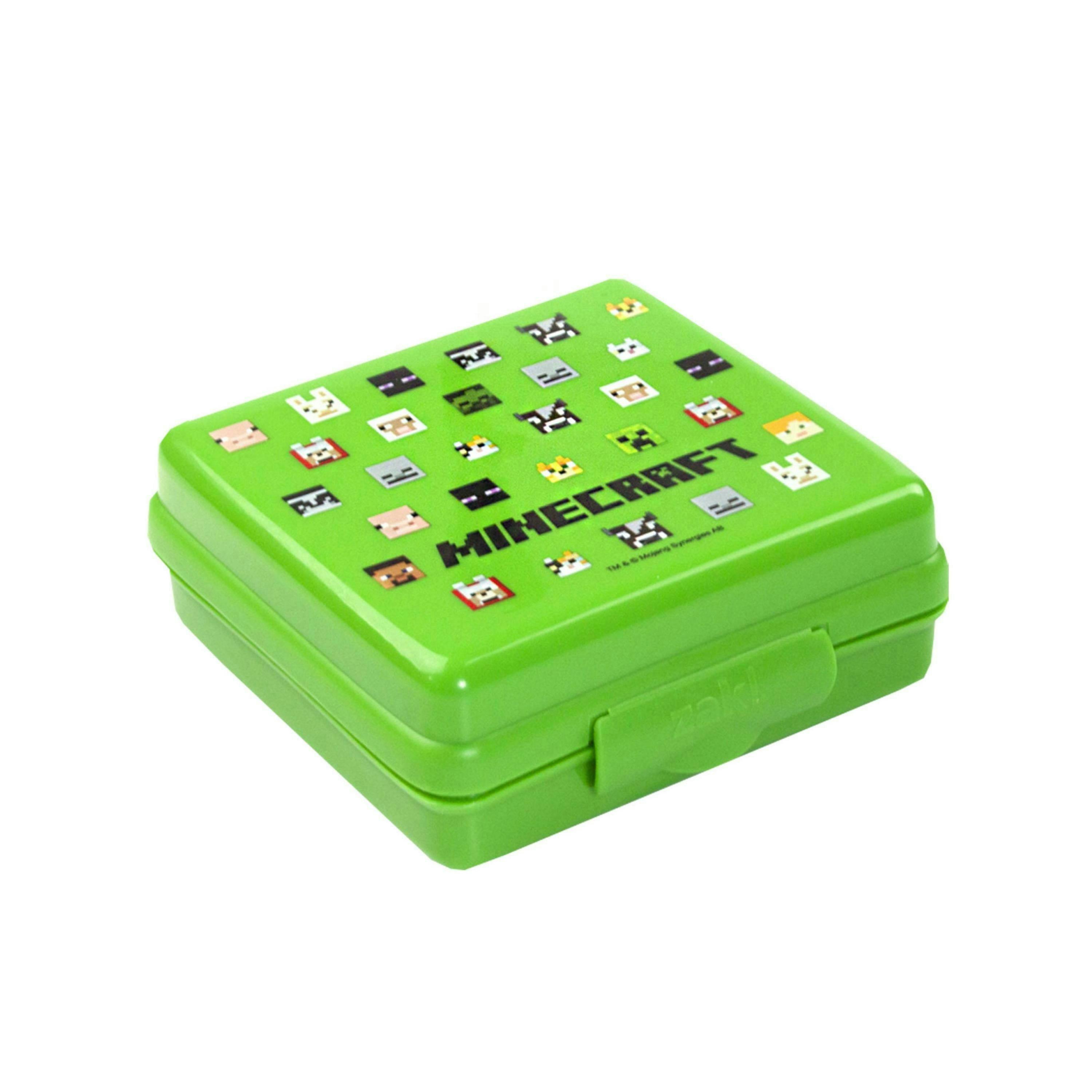 Minecraft Boys Green Creeper Lunch Bag Bottle and Snack Pot (One Size) by Vanilla Underground , view 5 of 6