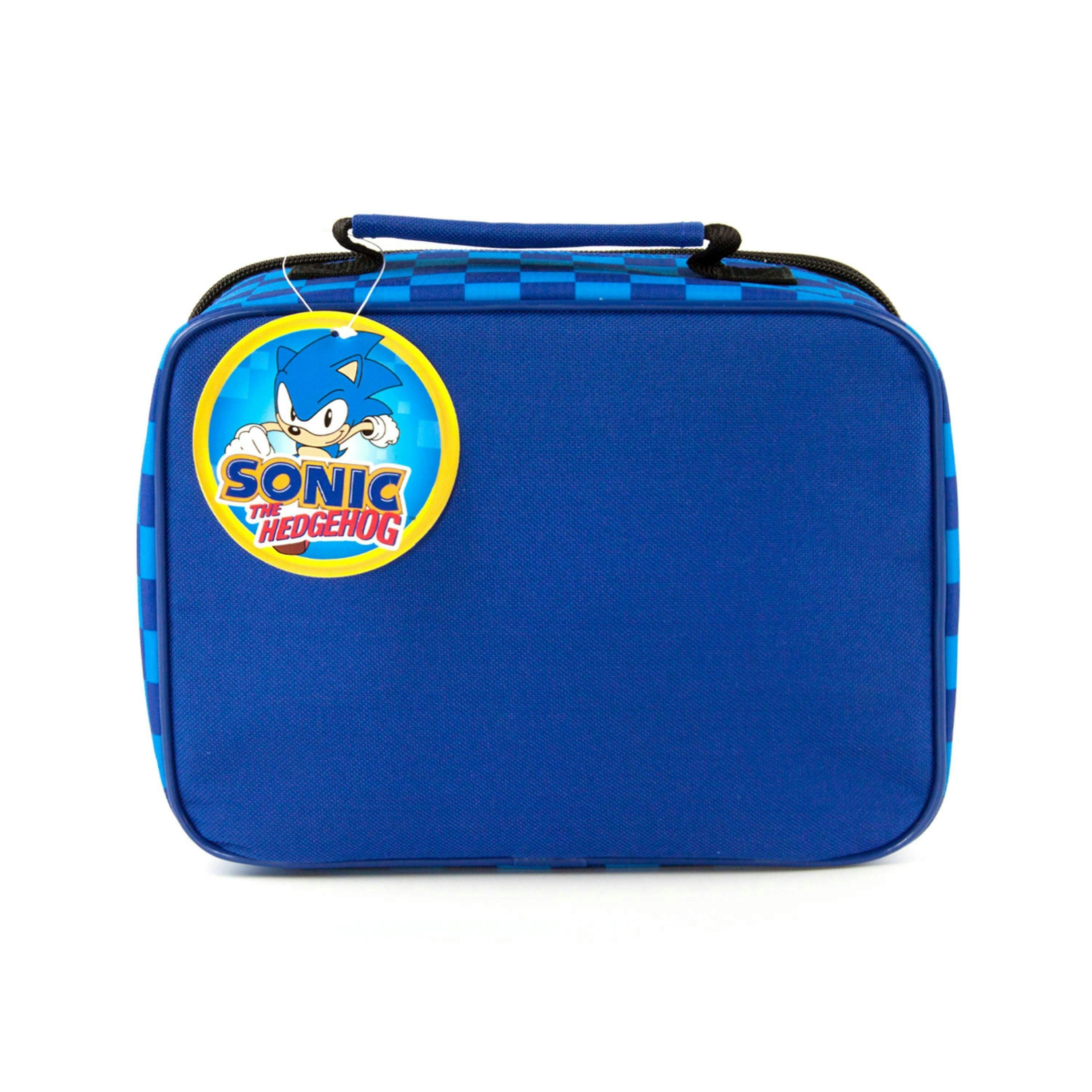 Sonic the Hedgehog Boys Black Zip Lunch Bag (One Size) by Vanilla Underground , view 2 of 5