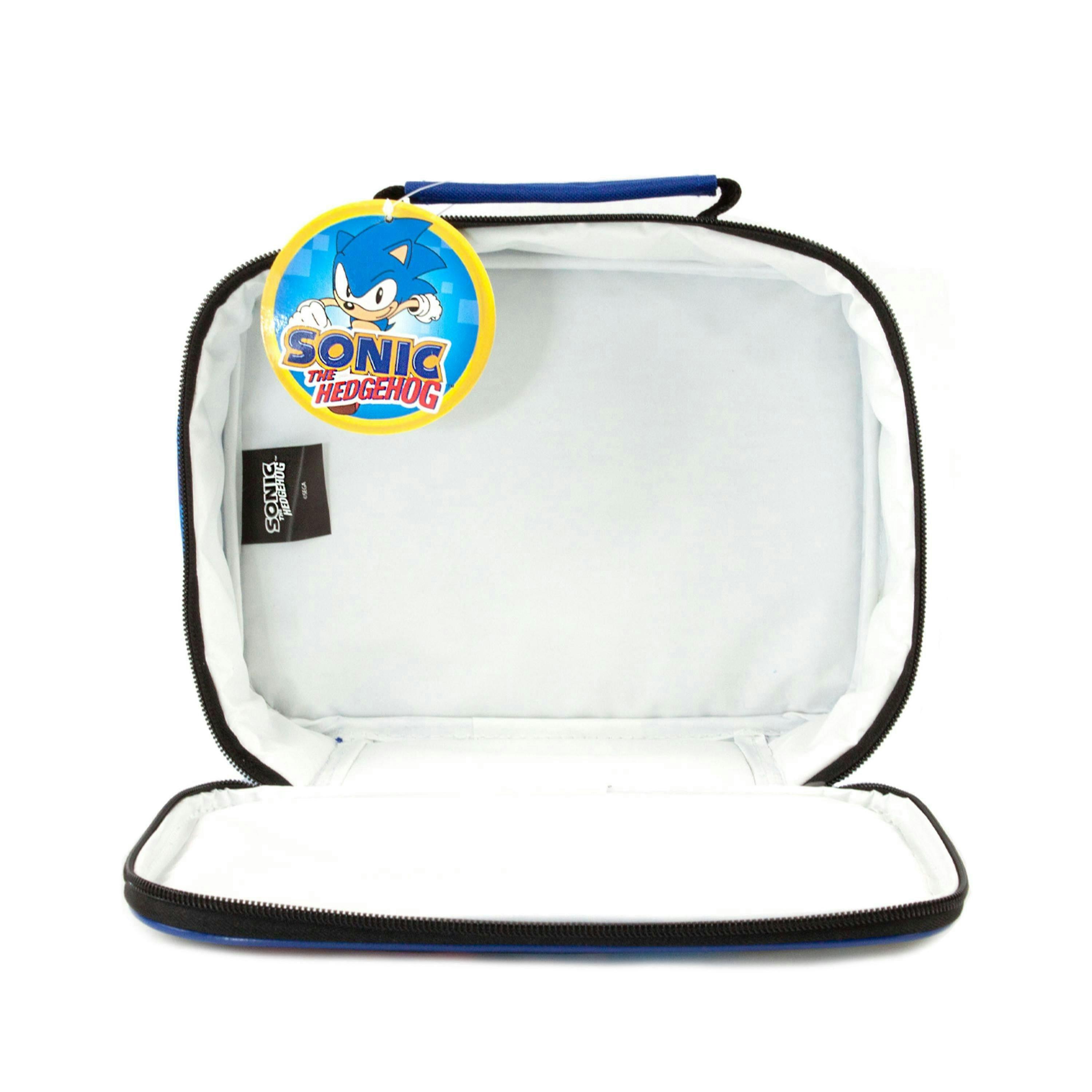 Sonic the Hedgehog Boys Black Zip Lunch Bag (One Size) by Vanilla Underground , view 3 of 5