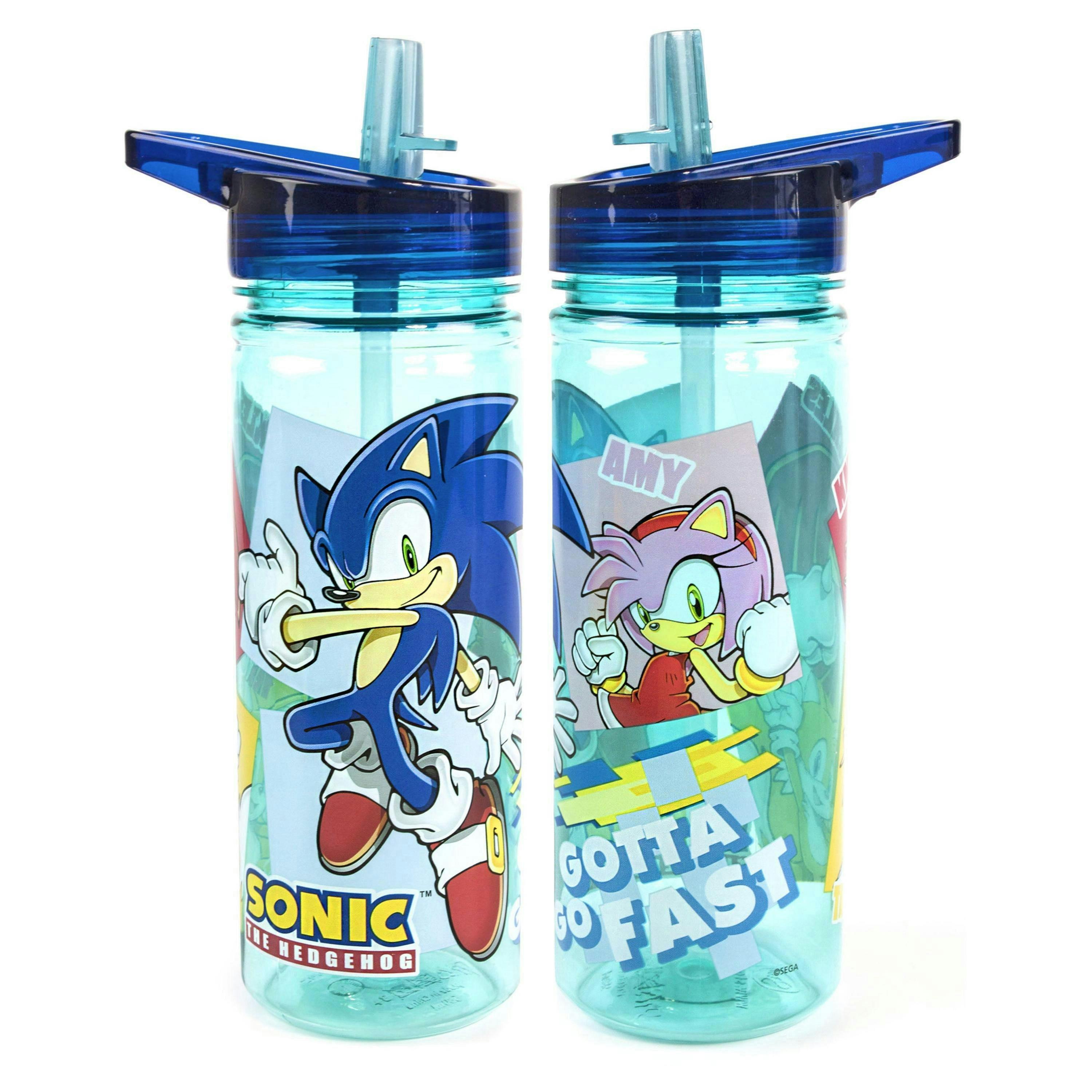 Sonic the Hedgehog Girls Blue Sonic , Tails & Knuckles Placement Print Lunch Bag Bottle and Snack Pot (One Size) by Vanilla Underground , view 6 of 6