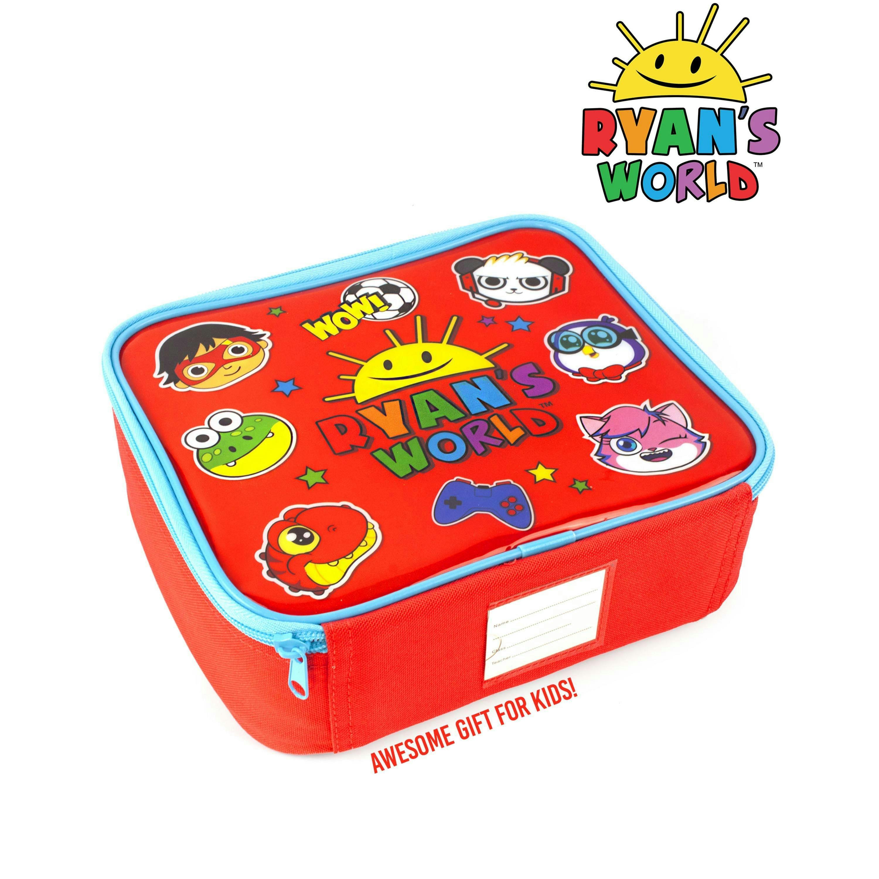 Ryans World Boys Red Lunch Bag Bottle and Snack Pot (One Size) by Vanilla Underground , view 4 of 6
