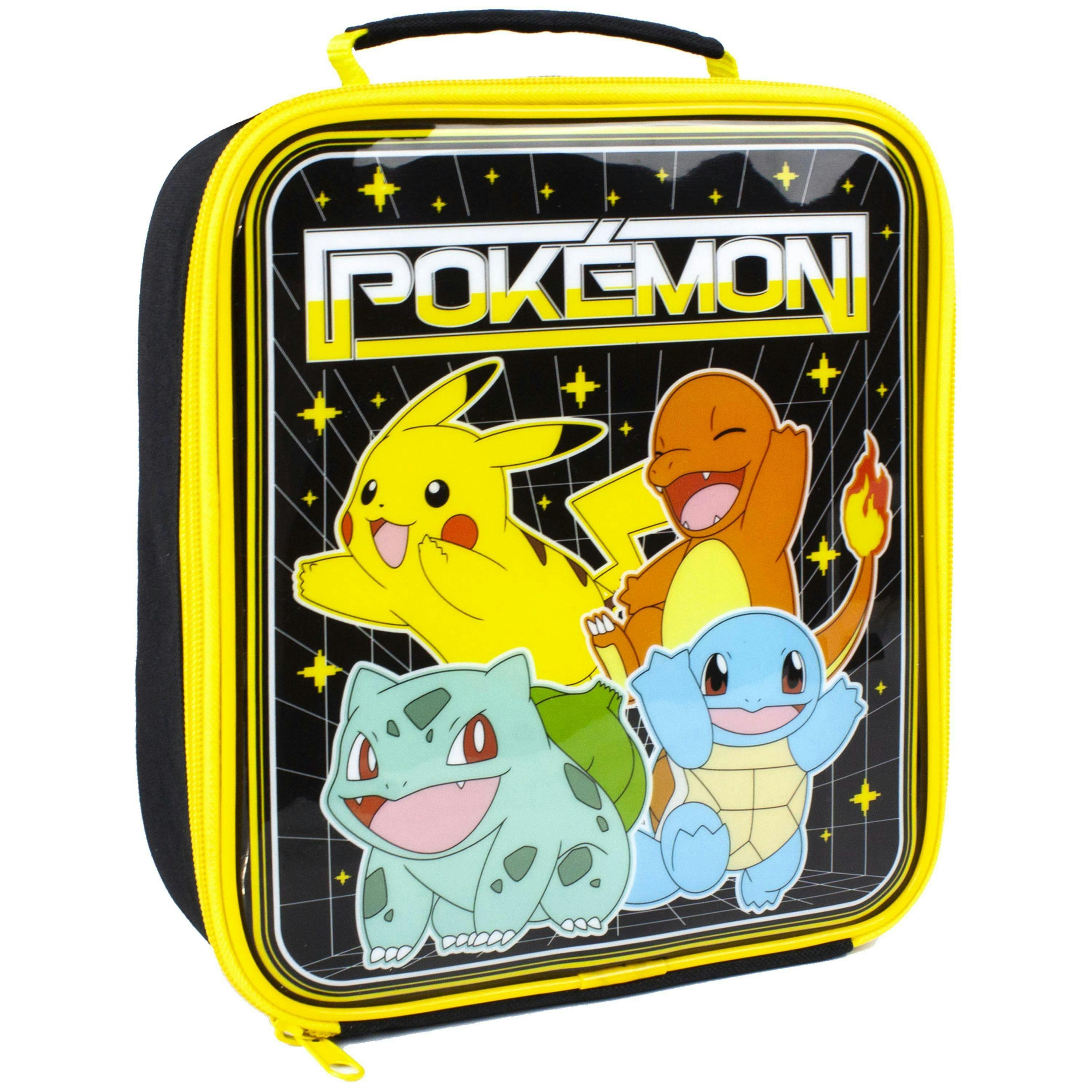 Pokemon Unisex Kids Multicoloured Pikachu & Squirtle Lunch Bag, Lunch Box and Bottle Set (One Size) by Vanilla Underground , view 5 of 6