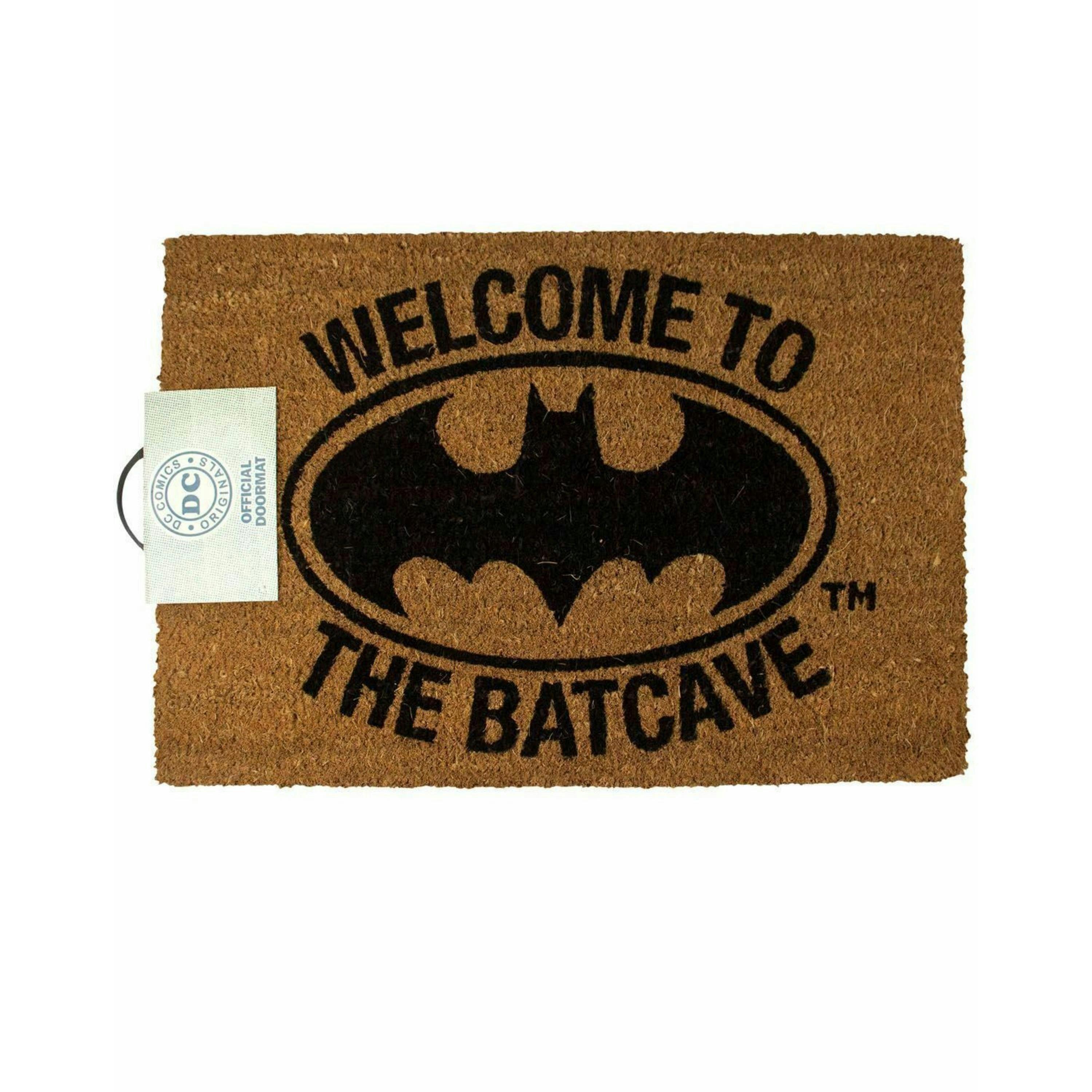 DC Comics Unisex Brown Batman Logo Coir Door Mat (One Size) by Vanilla Underground , view 1 of 2