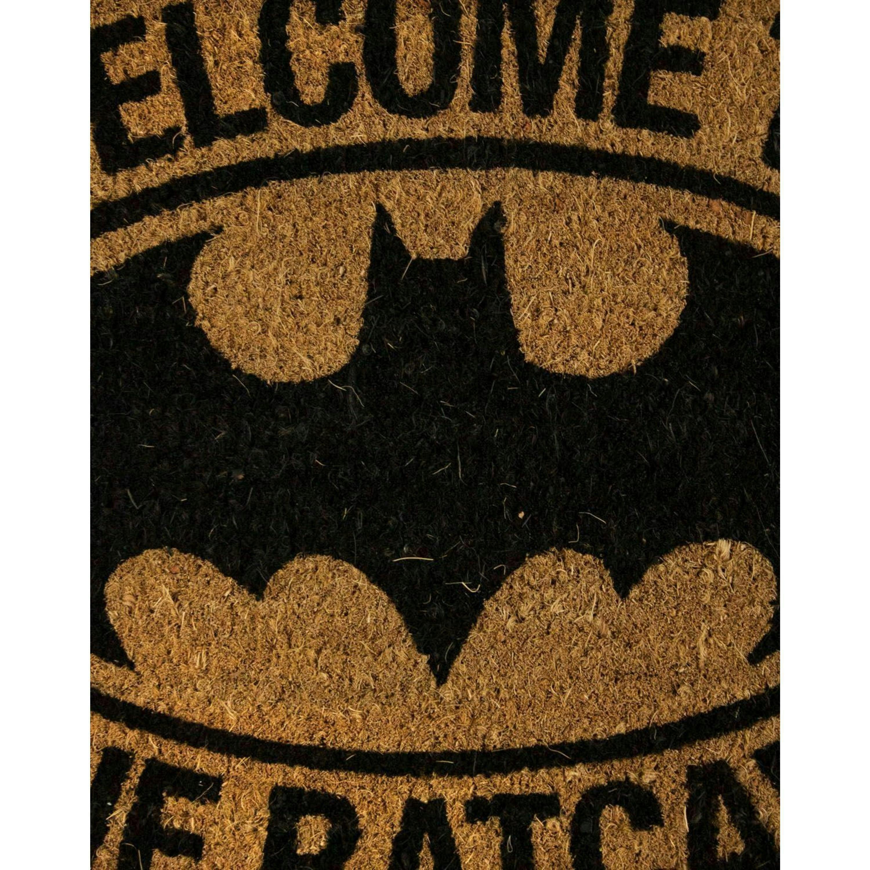 DC Comics Unisex Brown Batman Logo Coir Door Mat (One Size) by Vanilla Underground , view 2 of 2