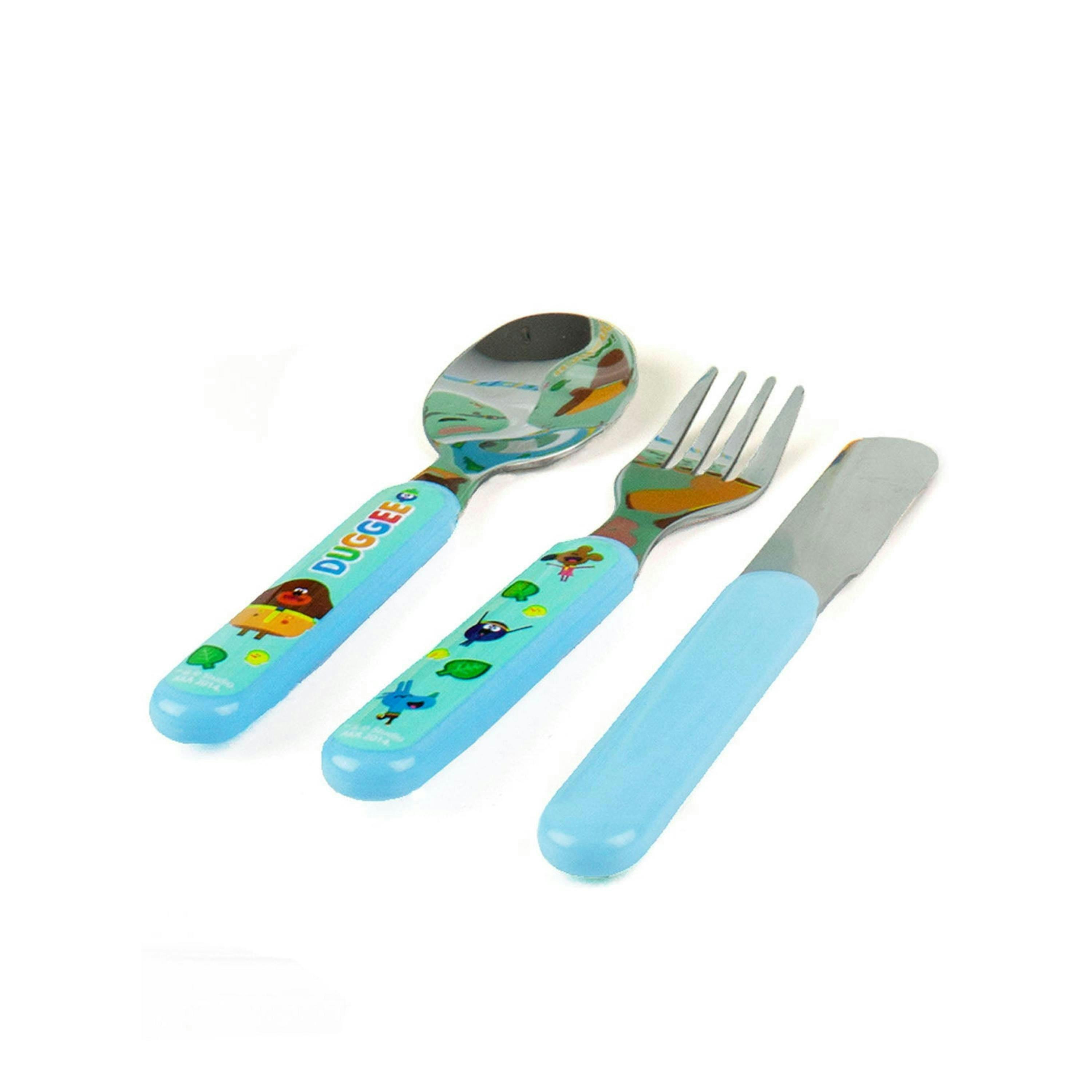 Hey Duggee Boys Blue Cutlery (One Size) by Vanilla Underground , view 5 of 6