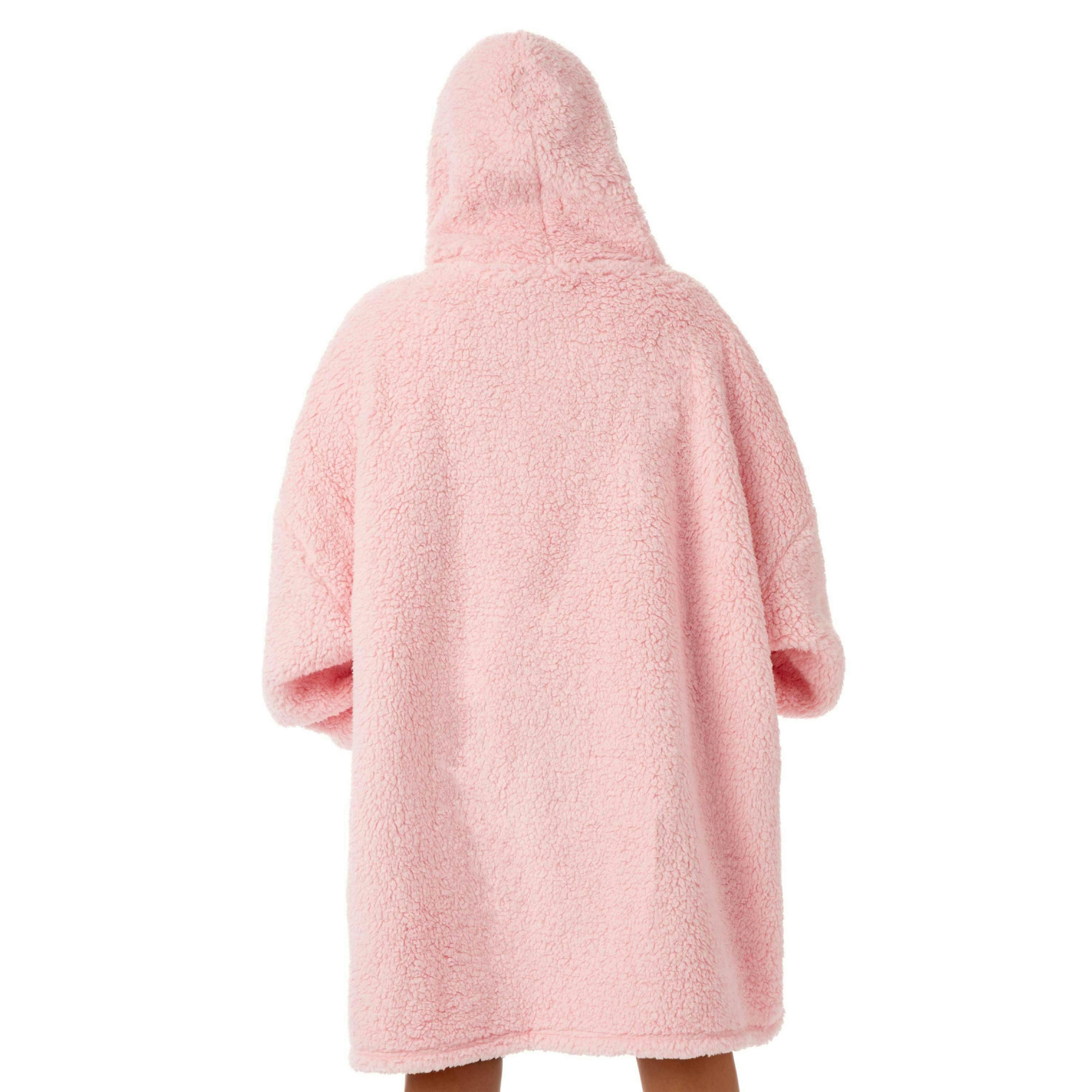 Barbie Womens Pink Blanket Hoodie (One Size) by Vanilla Underground , view 2 of 6