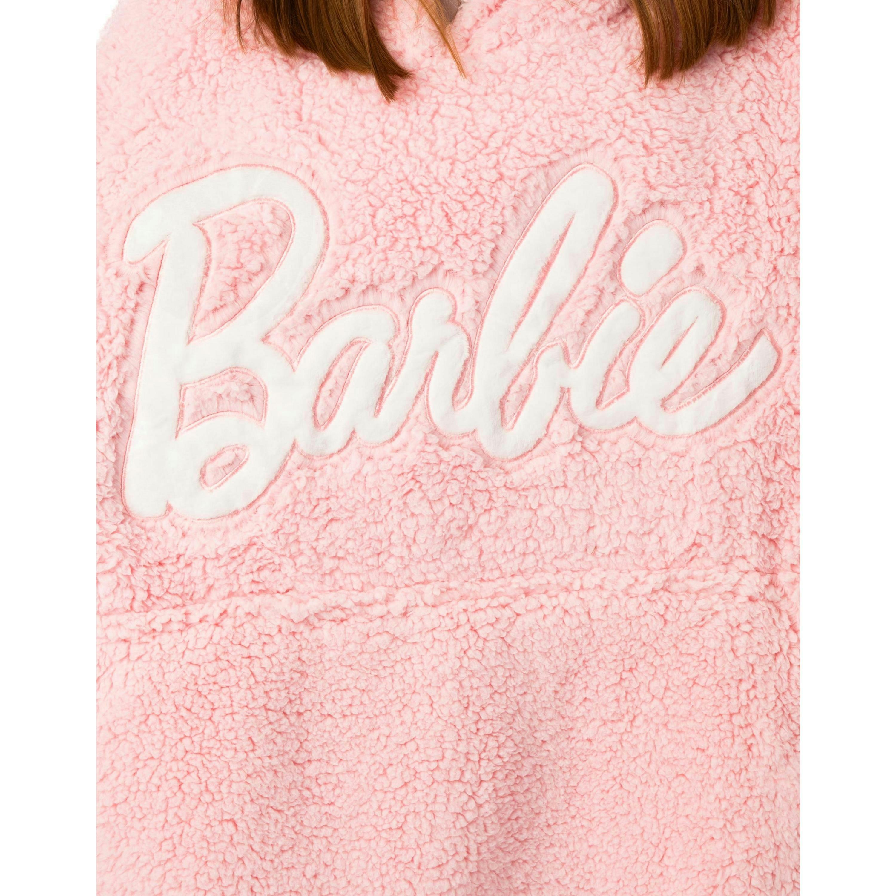 Barbie Womens Pink Blanket Hoodie (One Size) by Vanilla Underground , view 3 of 6