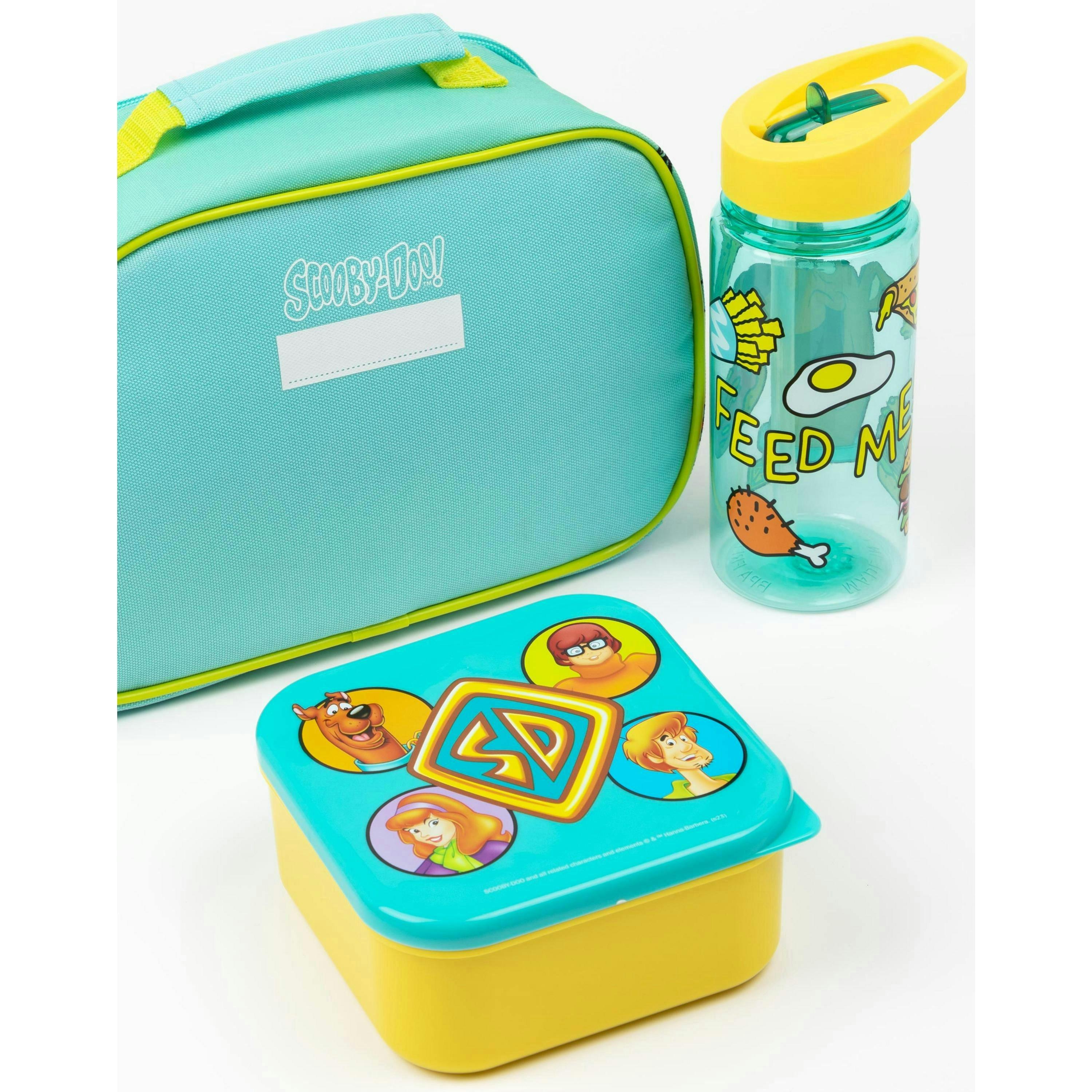 Scooby Doo Unisex Kids Blue Lunch Bag, Lunch Box and Bottle Set (One Size) by Vanilla Underground , view 2 of 6