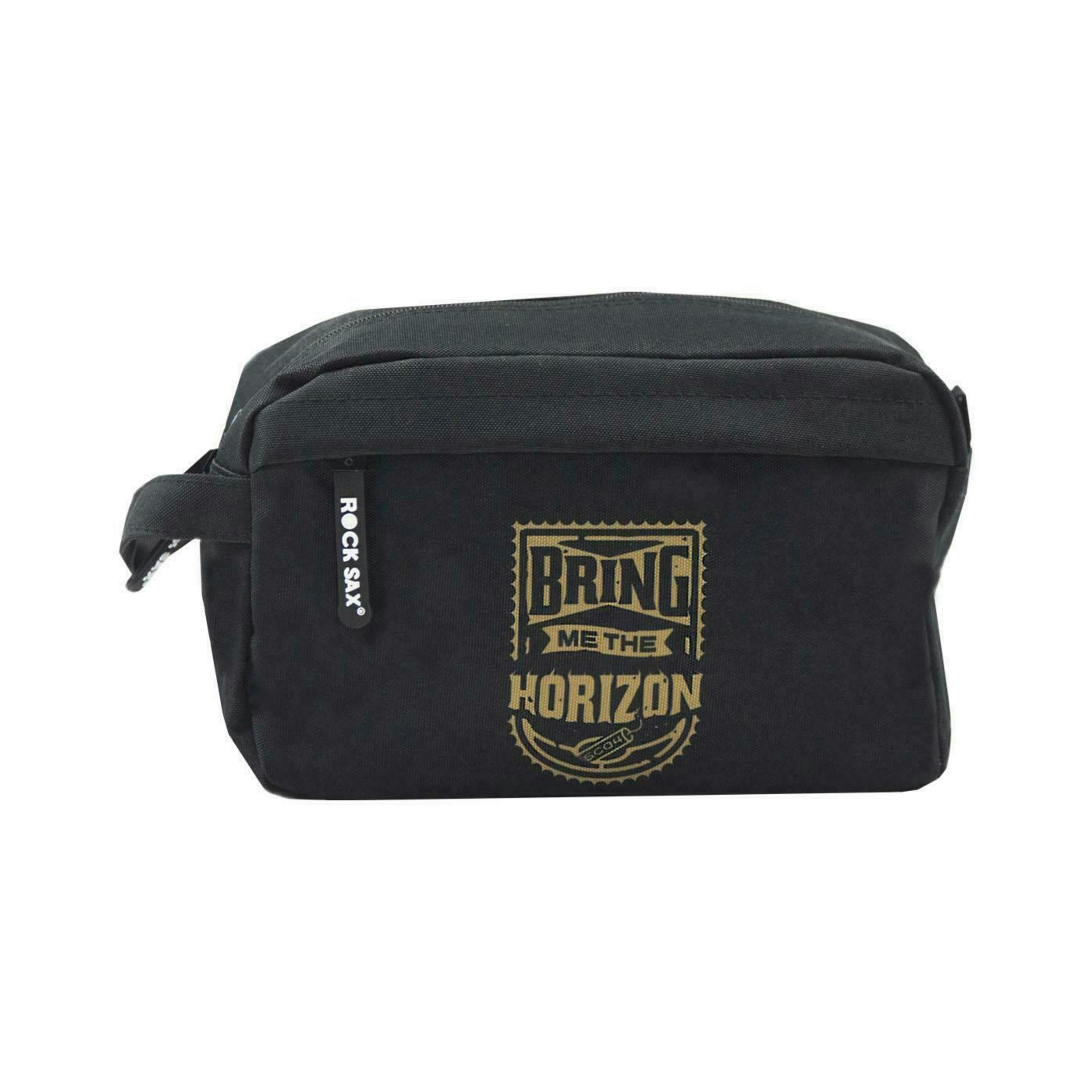 Rock Sax Unisex Black Bring Me The Horizon Wash and Toiletry Bag (One Size) by Vanilla Underground , view 1 of 4