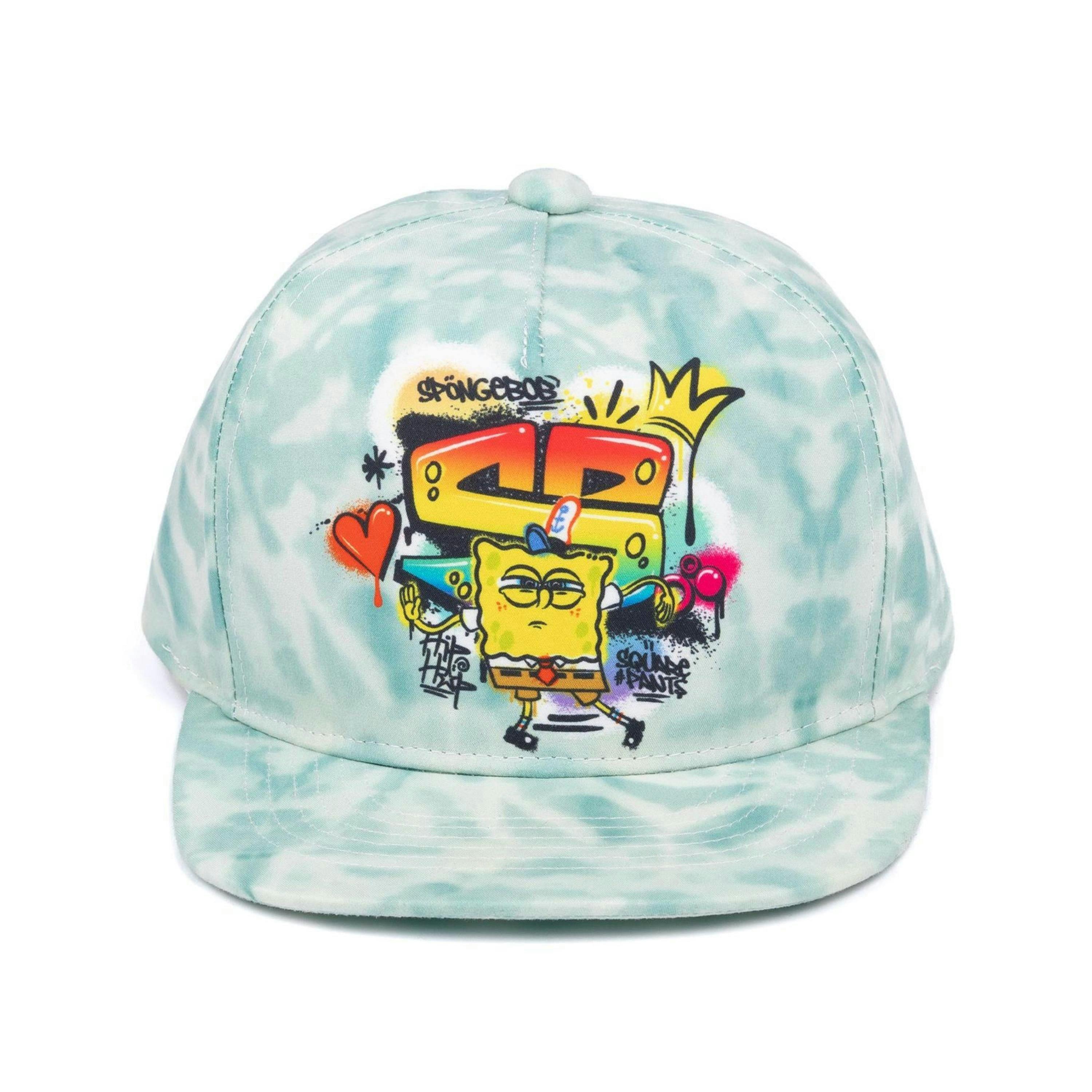 SpongeBob SquarePants Boys Blue Adjustable Curved Peak Cap (One Size) by Vanilla Underground , view 4 of 6