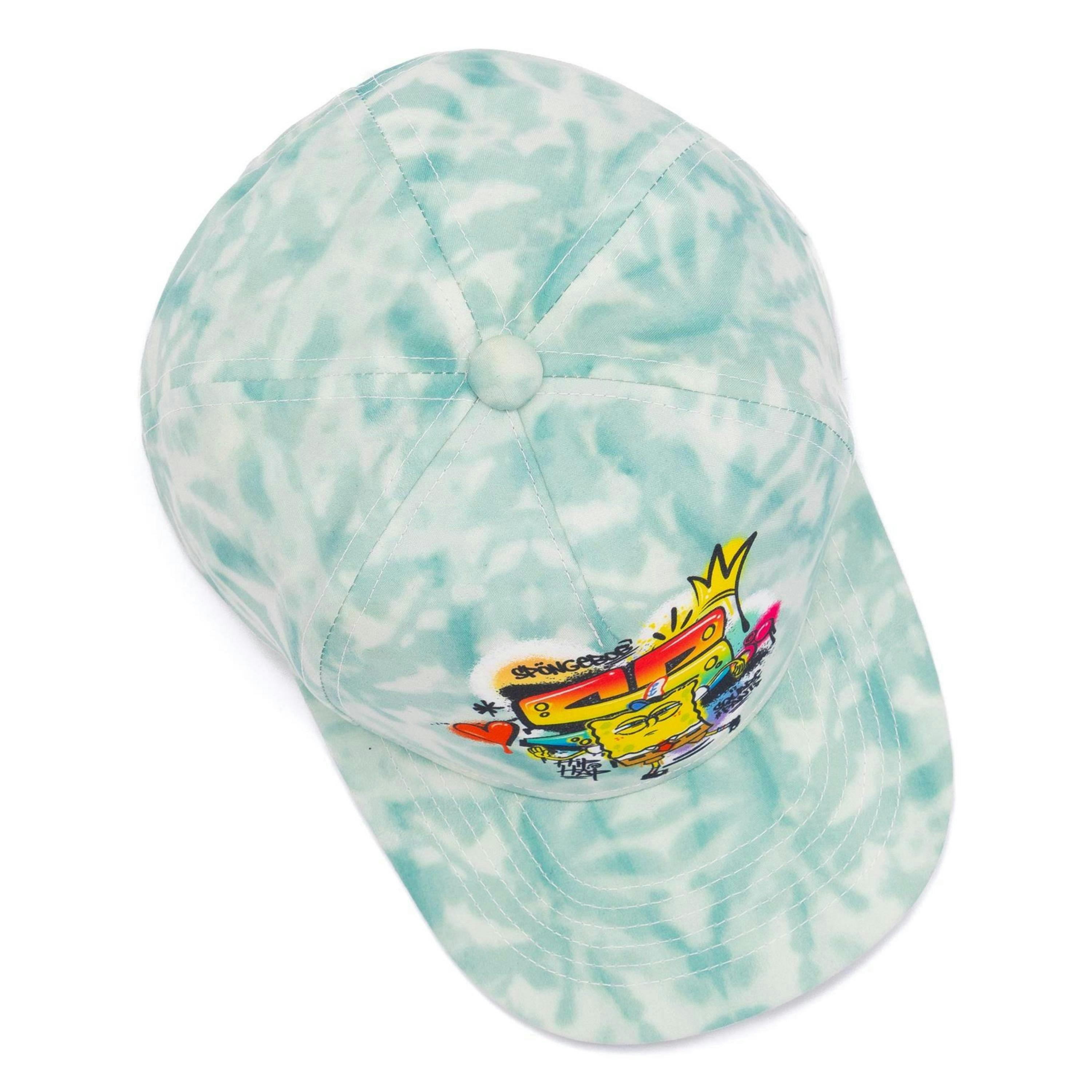 SpongeBob SquarePants Boys Blue Adjustable Curved Peak Cap (One Size) by Vanilla Underground , view 5 of 6