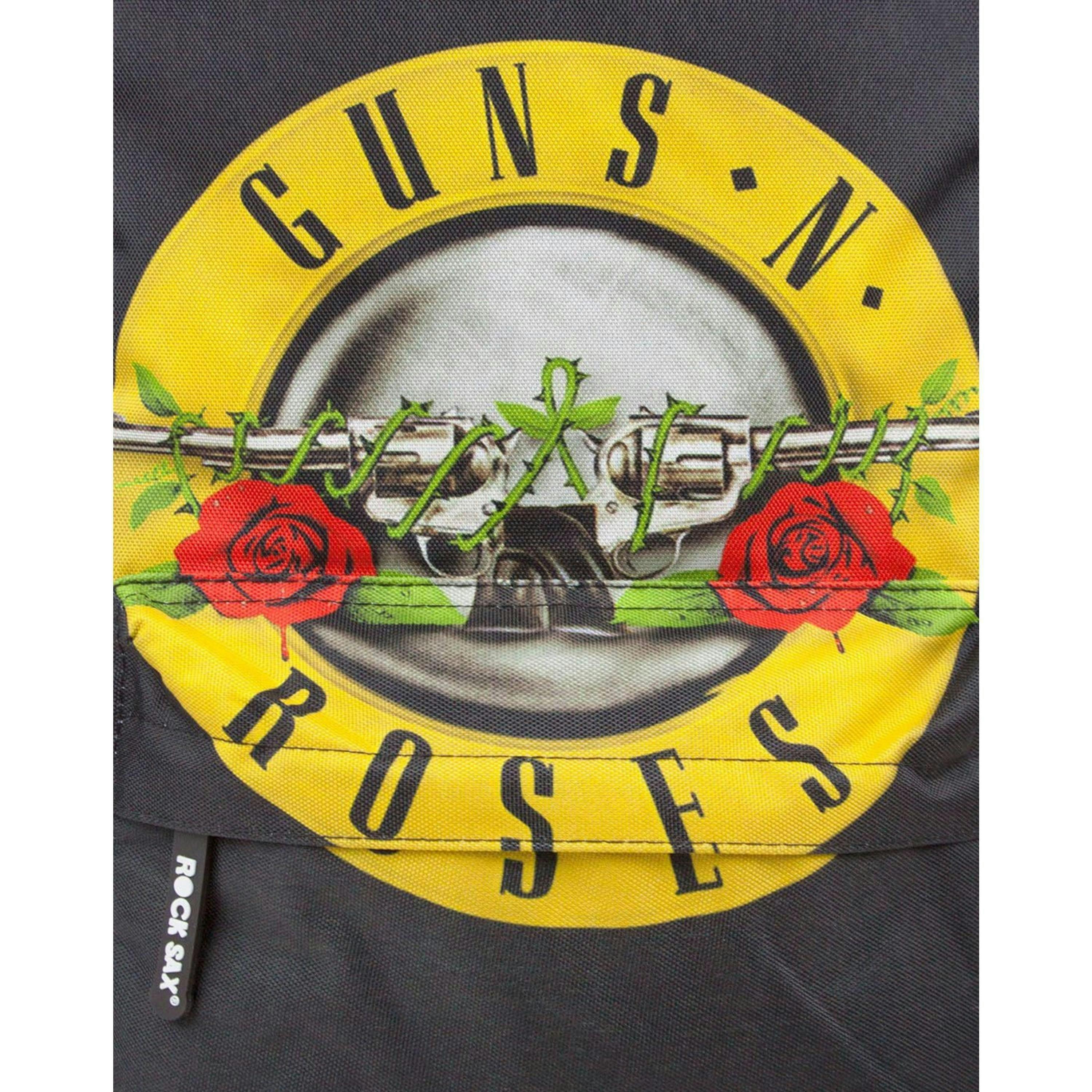 Rock Sax Unisex Black Guns N Roses Backpack (One Size) by Vanilla Underground , view 2 of 4