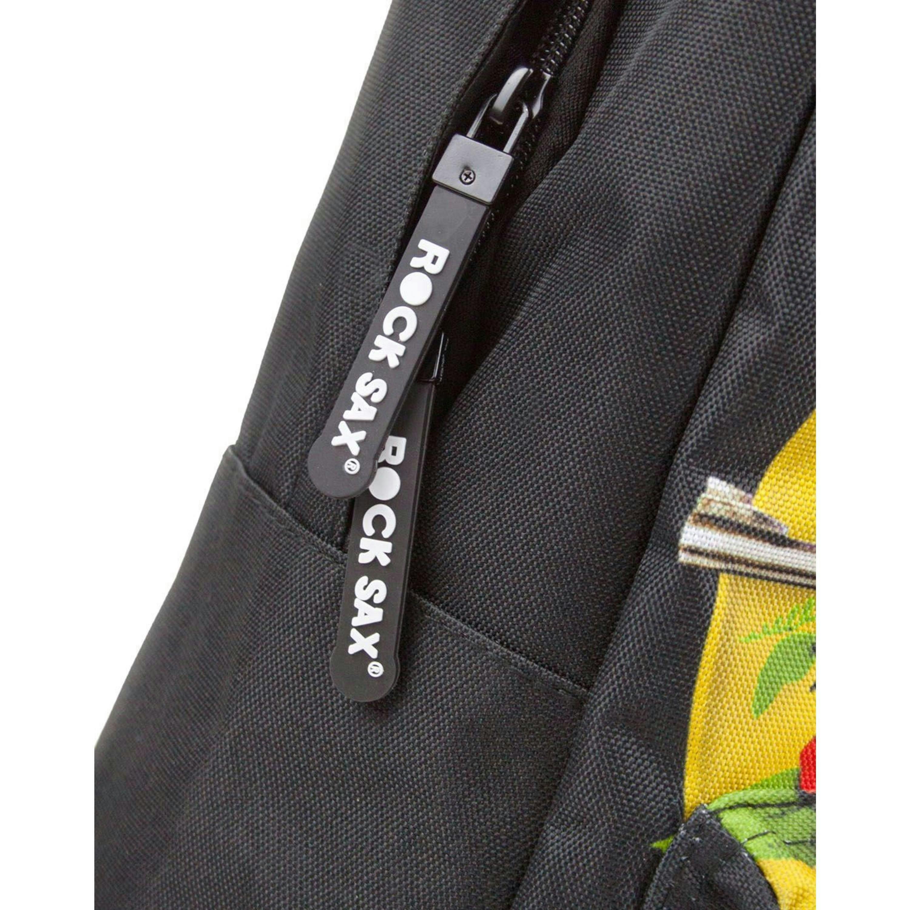 Rock Sax Unisex Black Guns N Roses Backpack (One Size) by Vanilla Underground , view 3 of 4