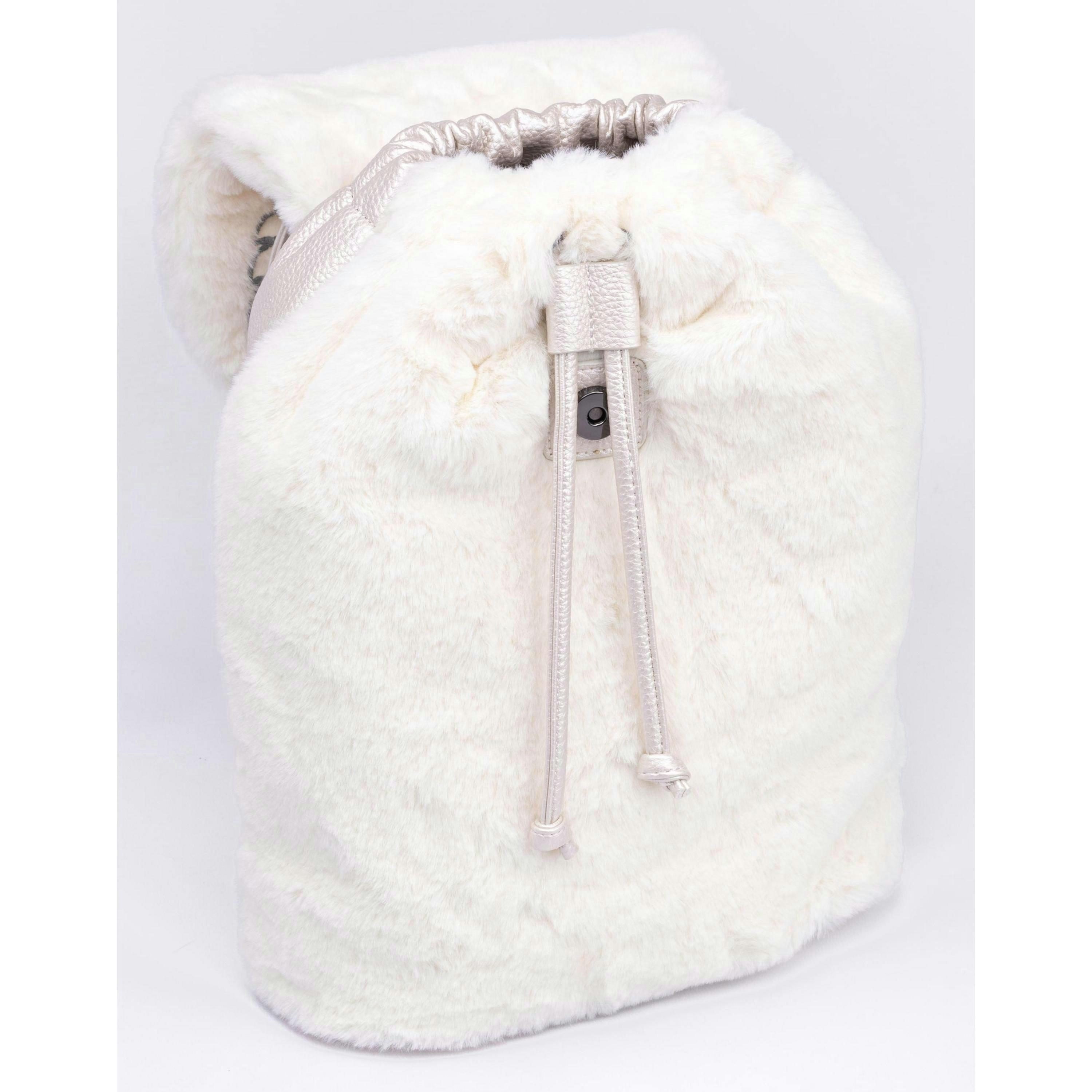 Danielle Nicole Womens White Hedwig Backpack (One Size) by Vanilla Underground , view 2 of 6