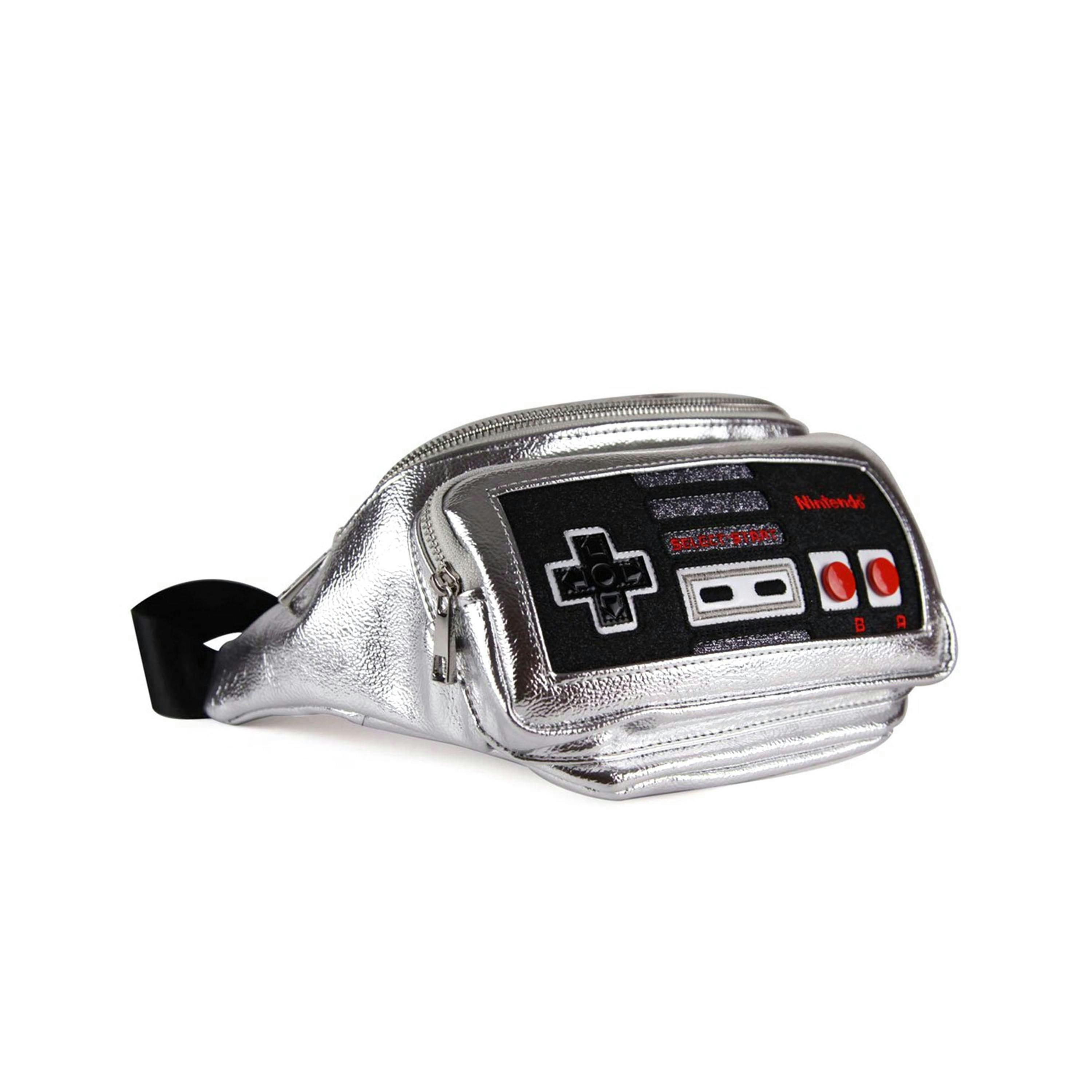 Danielle Nicole Womens Silver Nintendo Bum Bag (One Size) by Vanilla Underground , view 1 of 3