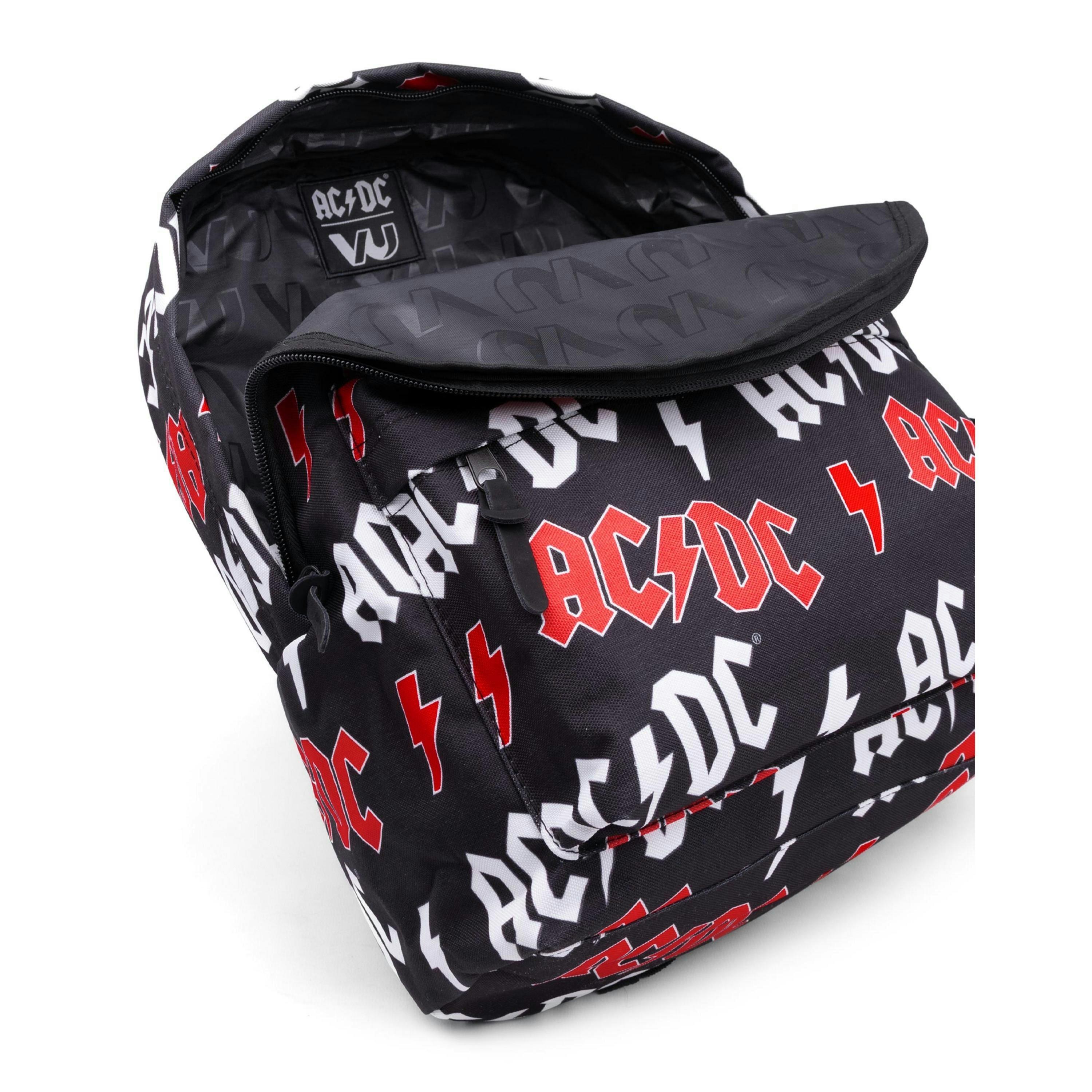 AC/DC Unisex Black Logo Backpack (One Size) by Vanilla Underground , view 4 of 6