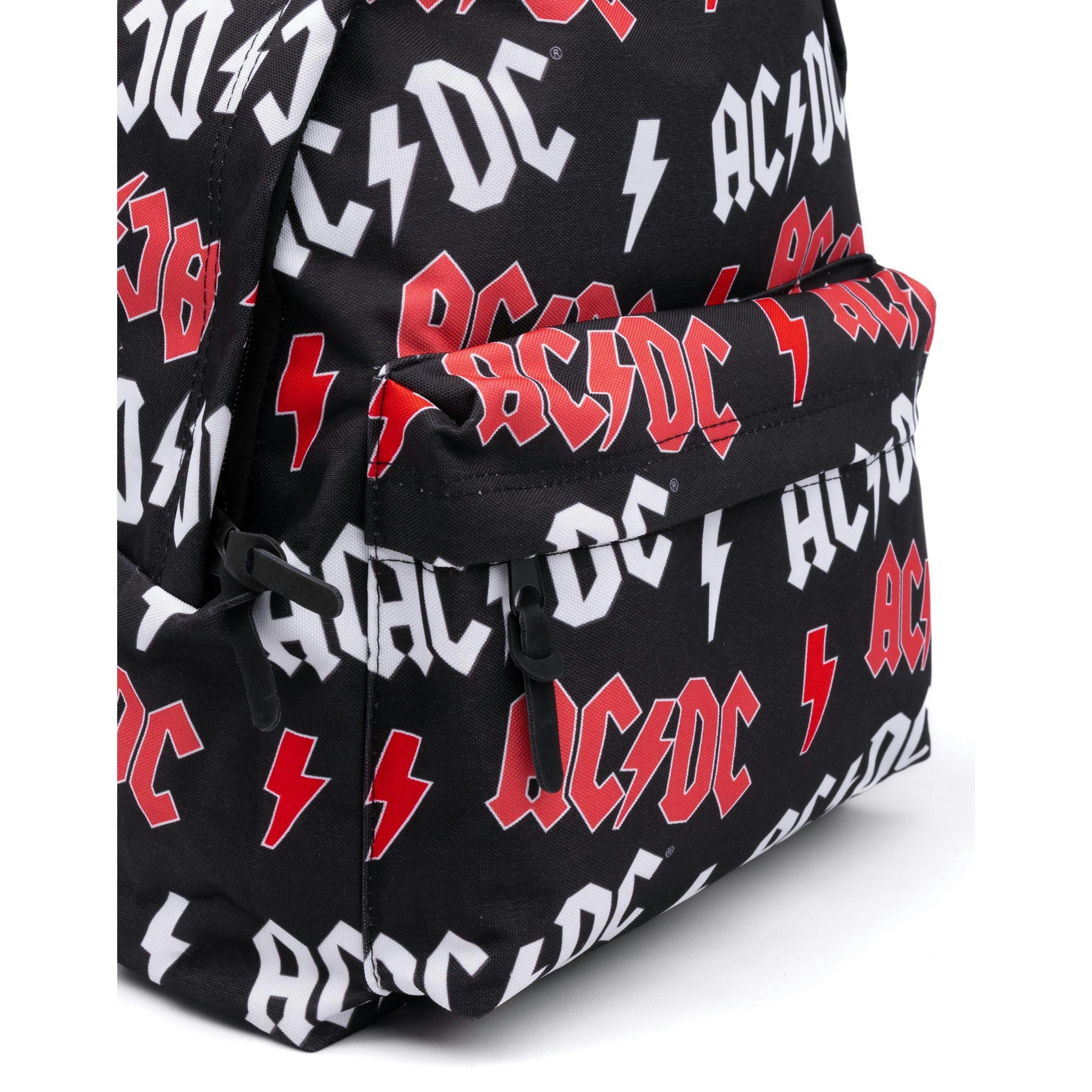 AC/DC Unisex Black Logo Backpack (One Size) by Vanilla Underground , view 6 of 6