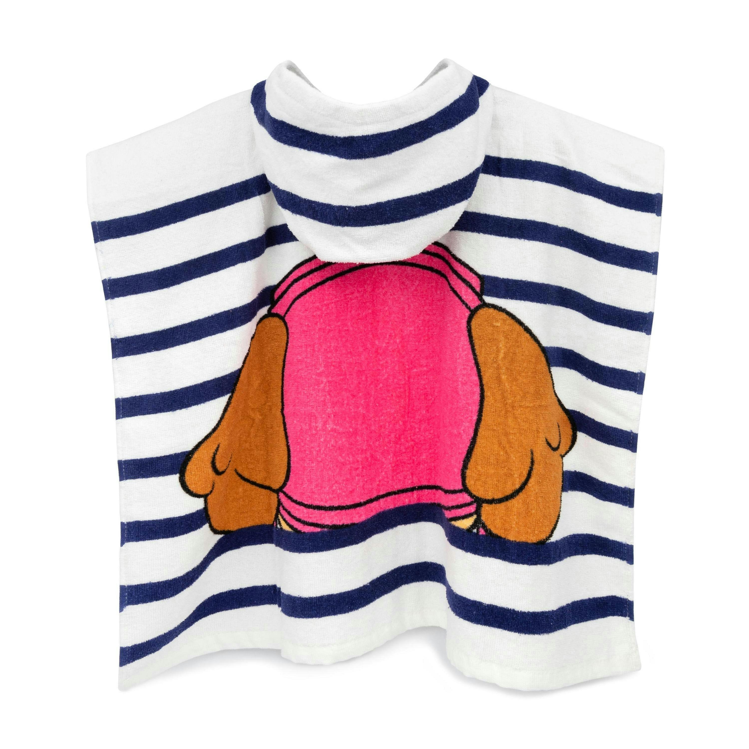 Paw Patrol Girls Multicoloured Skye Placement Graphic Poncho Towel (One Size) by Vanilla Underground , view 6 of 6