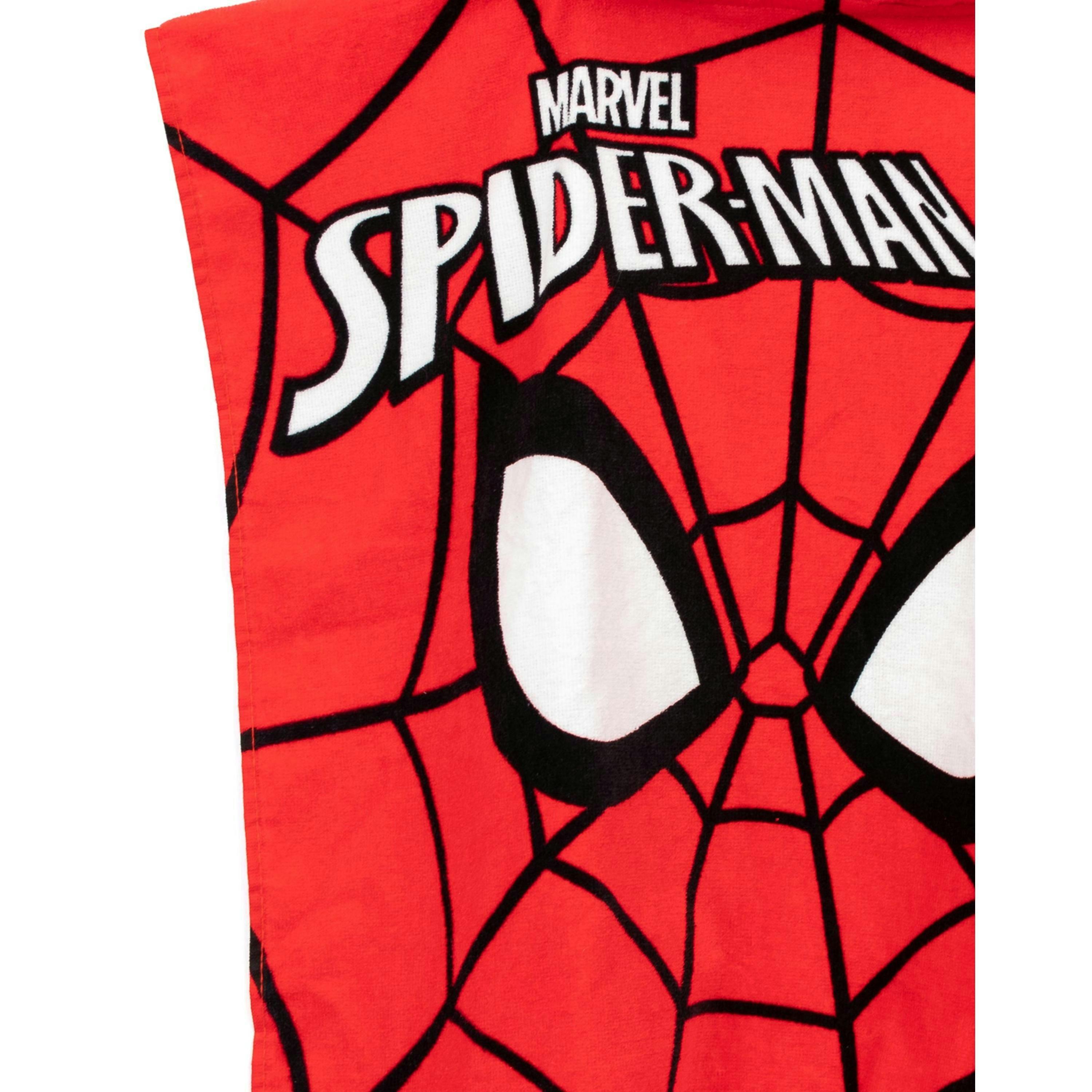 Marvel Boys Multicoloured Spider-Man Large Placement Graphic/Logo Poncho Towel (One Size) by Vanilla Underground , view 6 of 6