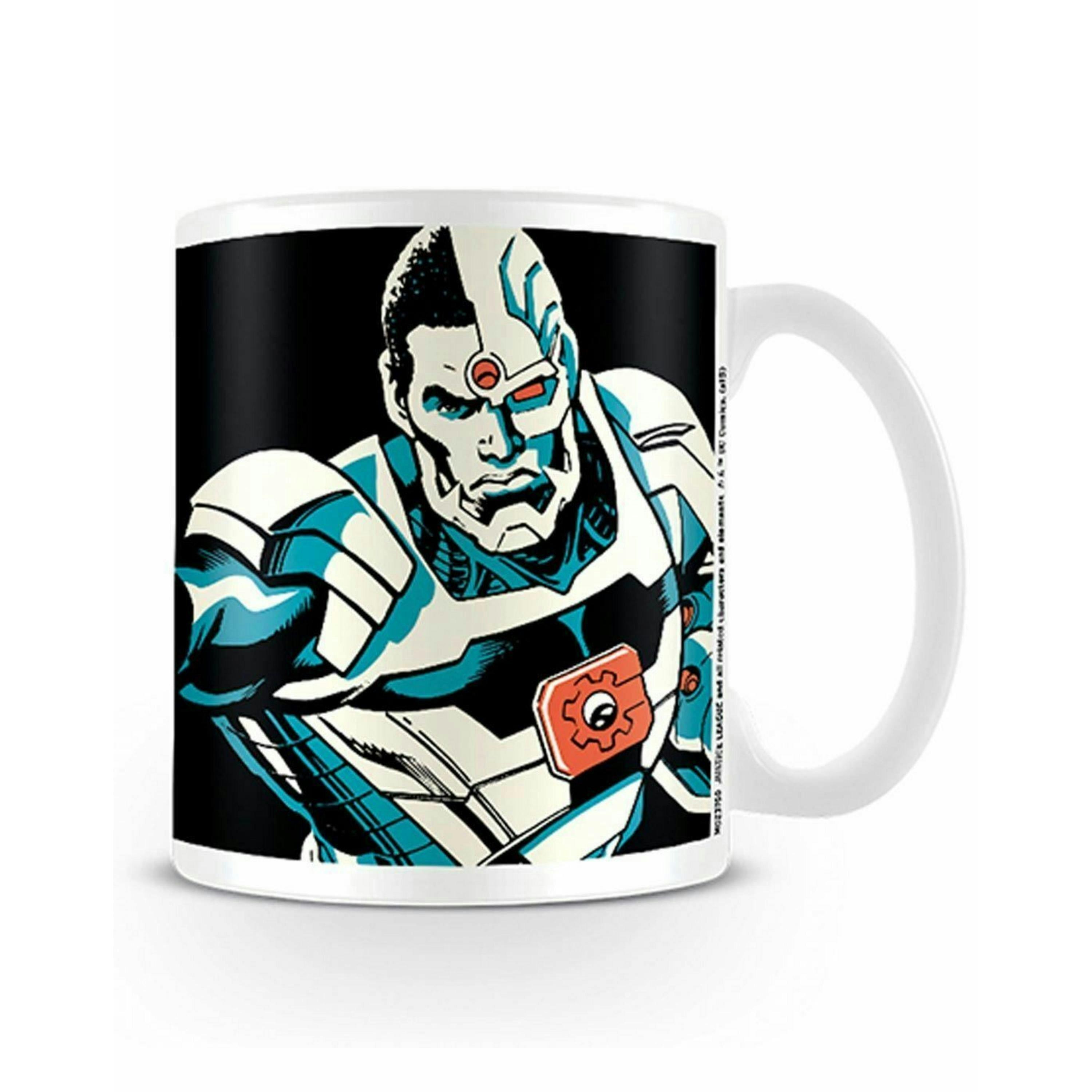 DC Comics Unisex White Cyborg Standard Mug (One Size) by Vanilla Underground , view 1 of 1