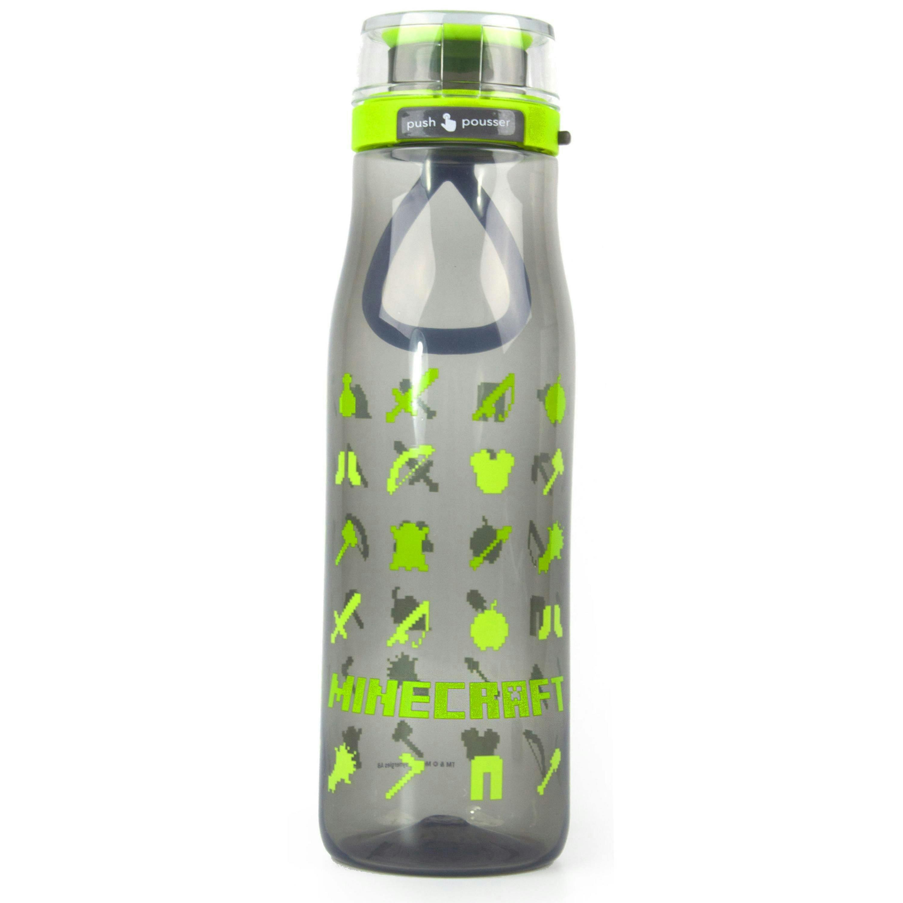 Minecraft Boys Black Icons Kiona Bottle (One Size) [dis] by Vanilla Underground , view 1 of 5