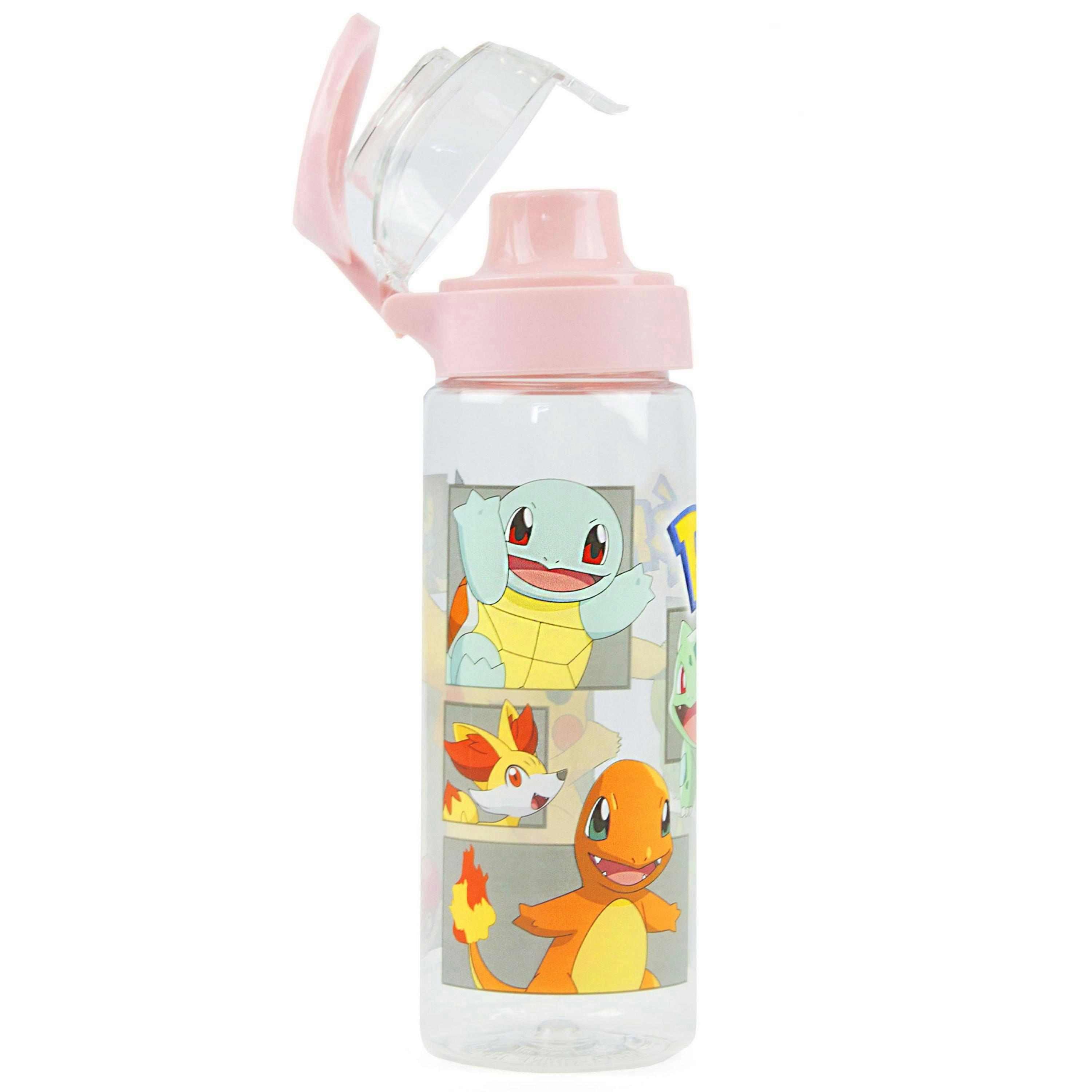 Pokemon Girls Pink Multi Character Screw Water Bottle (One Size) by Vanilla Underground , view 3 of 4