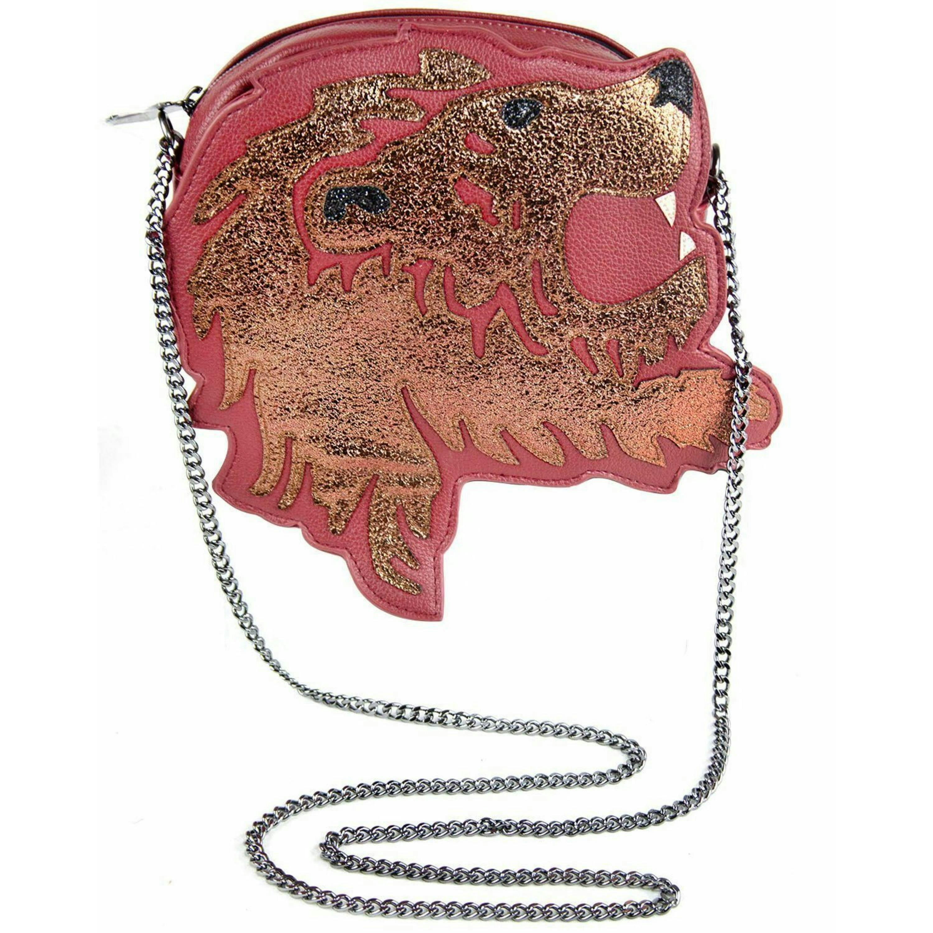 Danielle Nicole Womens Pink Gryffindor Lion Cross Body Bag (One Size) by Vanilla Underground , view 1 of 5