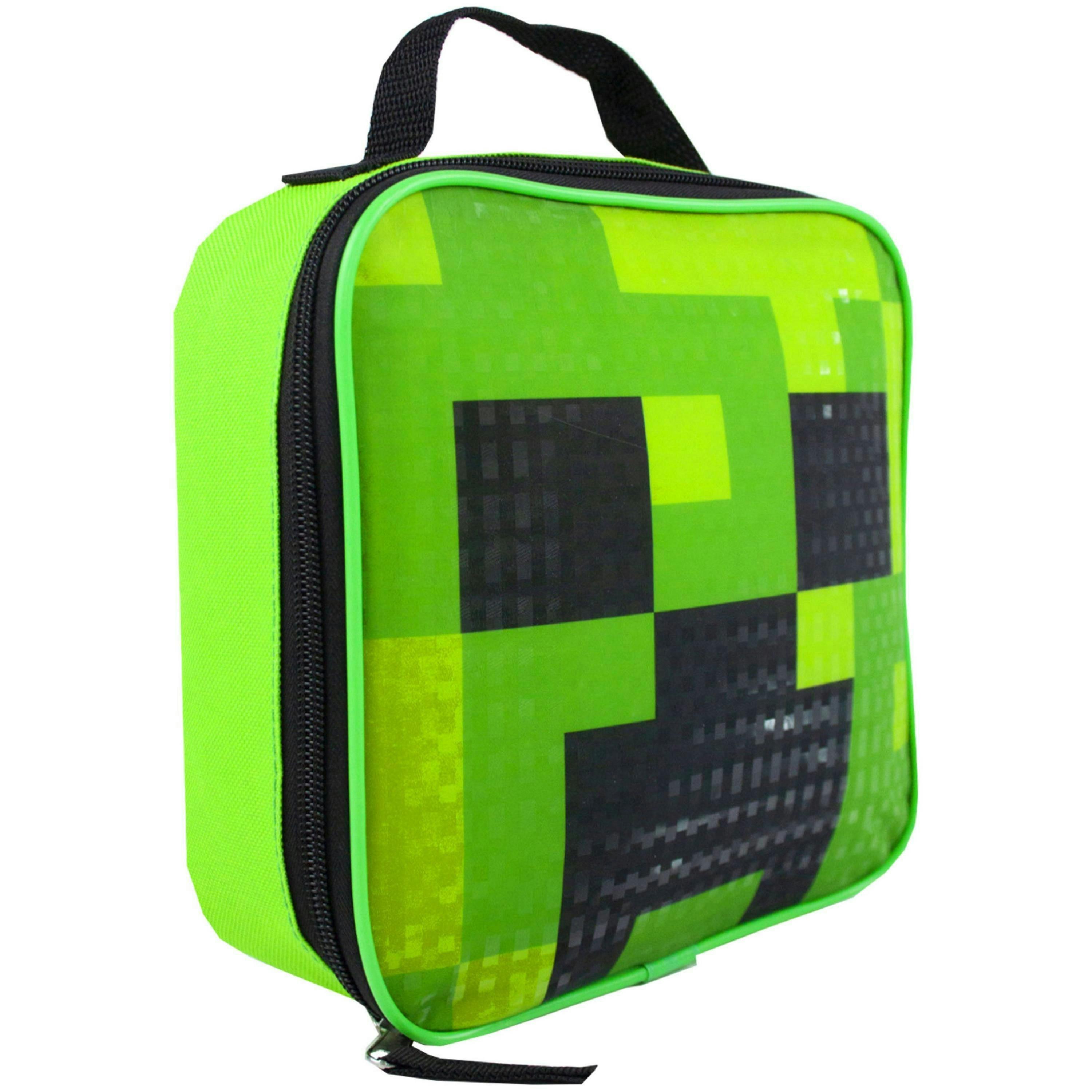 Minecraft Back pack set 5 Piece Boys Black Creeper & Tnt Graphics 5 Piece Backpack Set (One Size) by Vanilla Underground , view 6 of 6