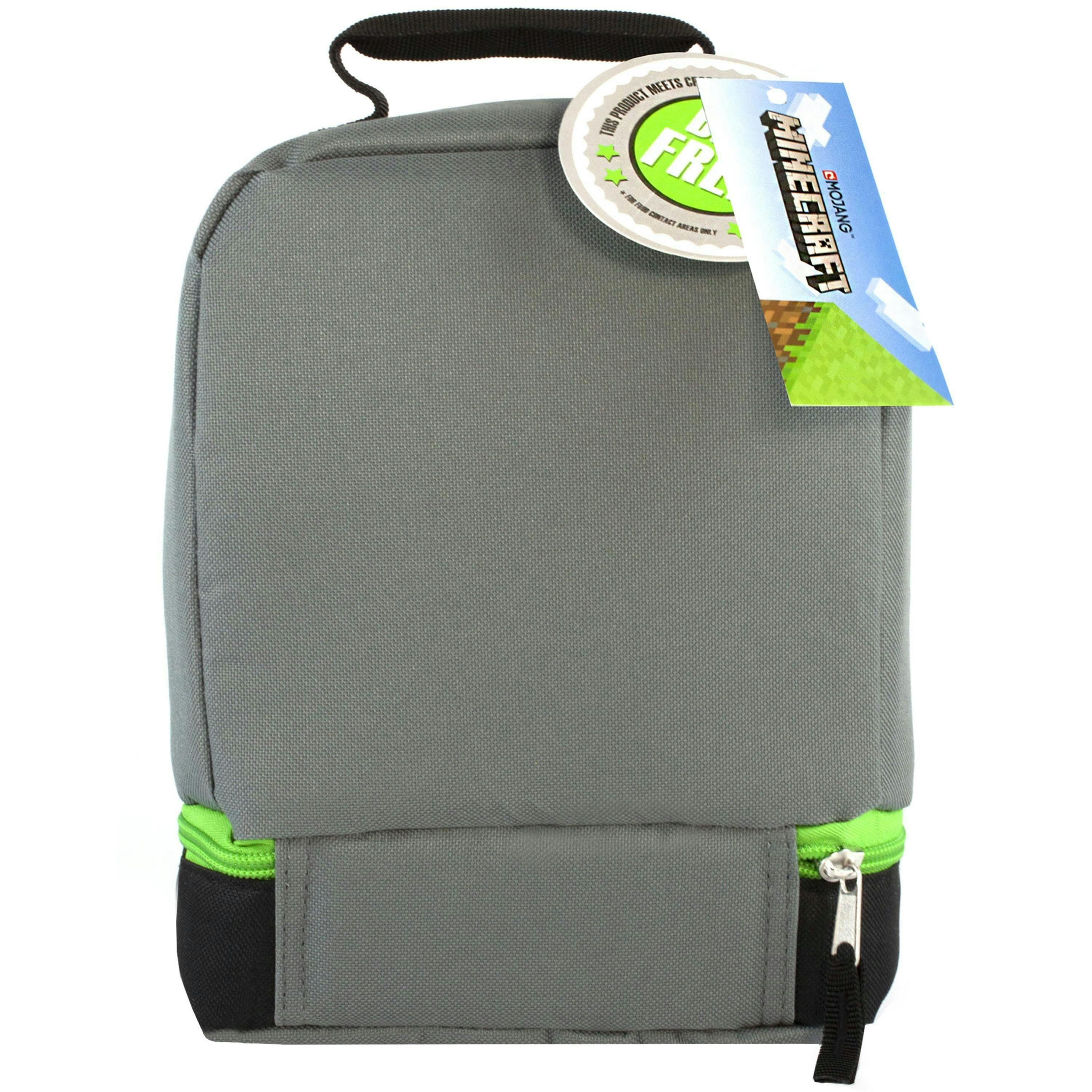 Minecraft Boys Green Creeper Zip Lunch Bag (One Size) by Vanilla Underground , view 3 of 6