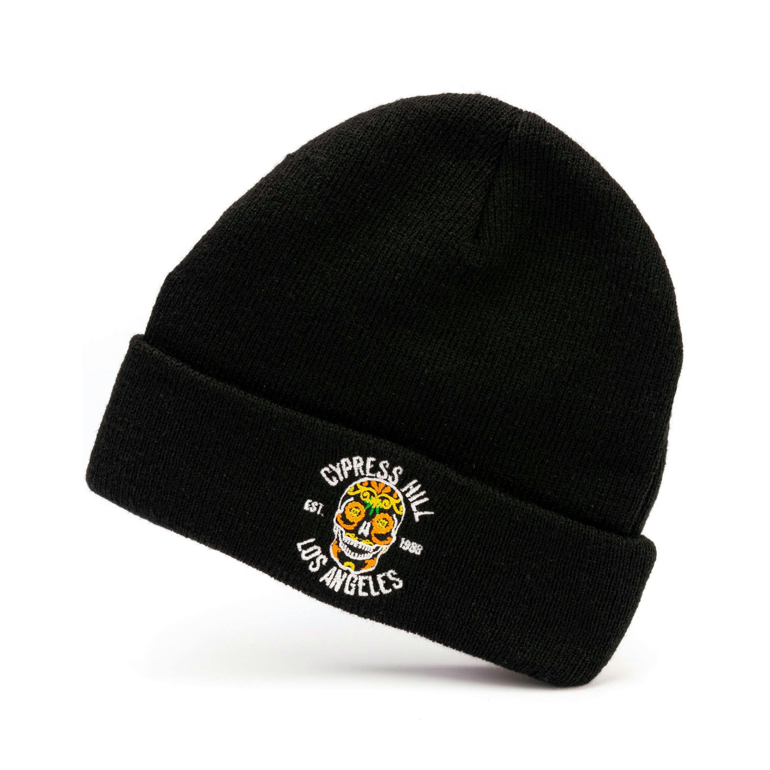 Cypress Hill Mens Black Logo Beanie Hat (One Size) [dis] by Vanilla Underground , view 1 of 6