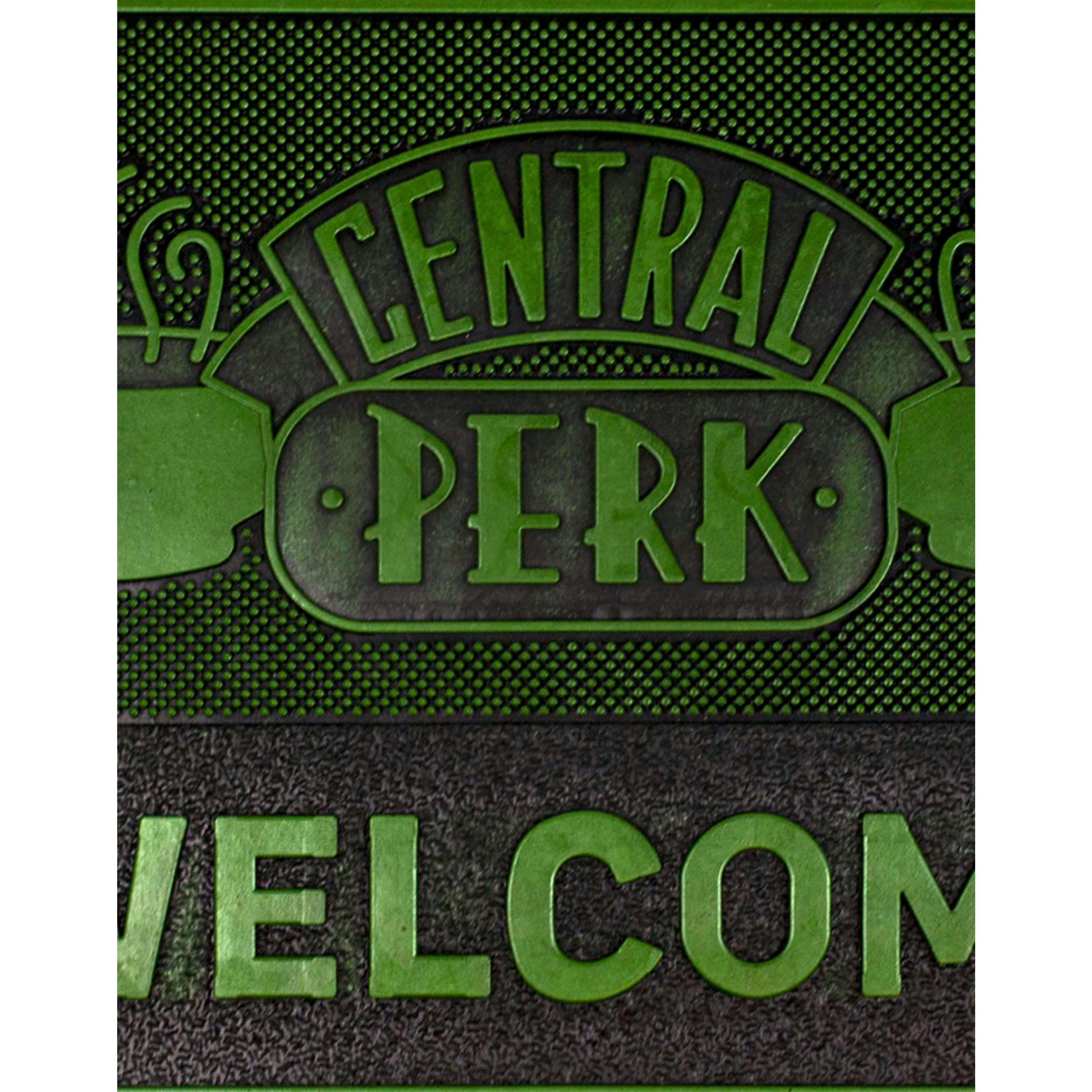 Friends Unisex Green Central Perk Logo Rubber Door Mat (One Size) by Vanilla Underground , view 4 of 5
