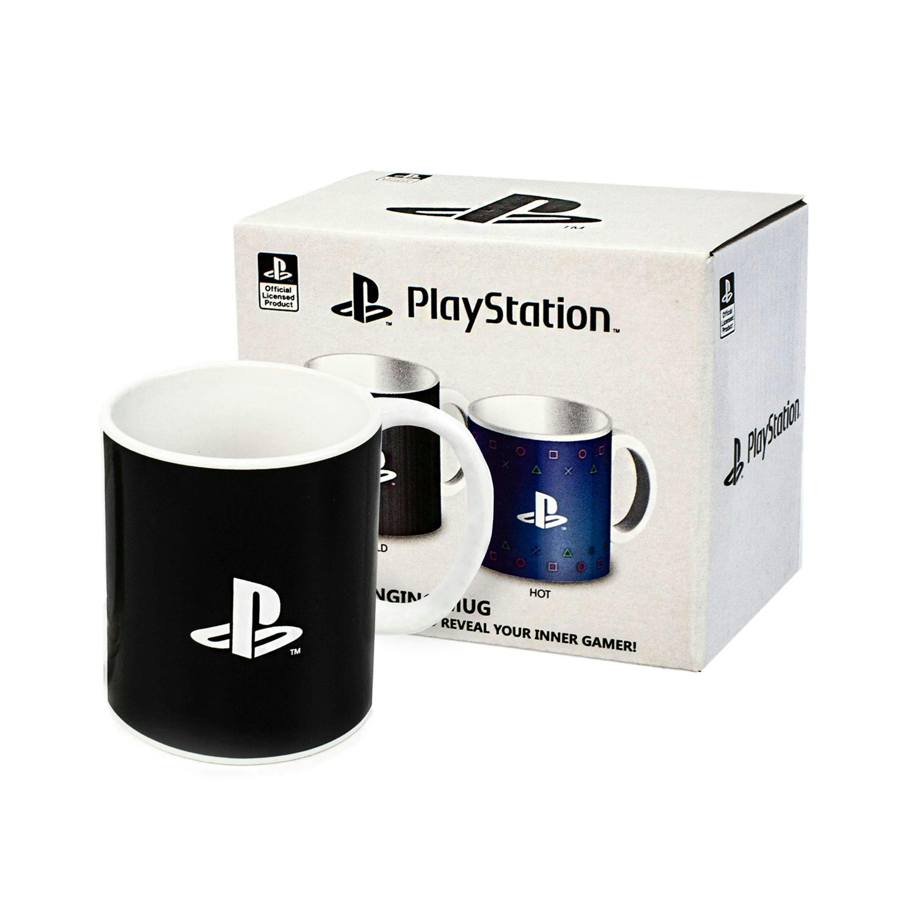 PlayStation Womens Black Logo Print Heat Changing Mug (One Size) [dis] by Vanilla Underground , view 1 of 6