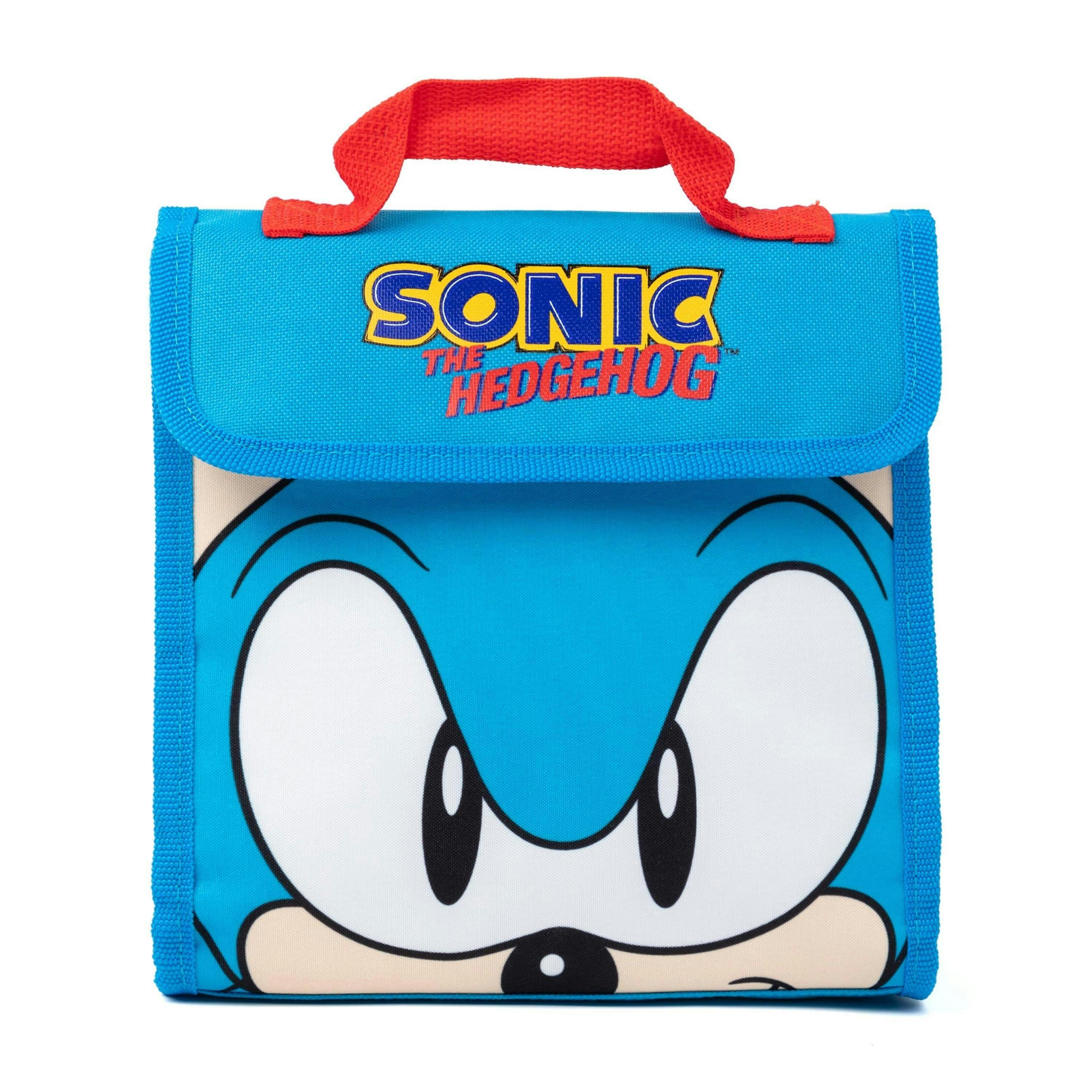Sonic the Hedgehog Unisex Kids Blue Character 4 Piece Backpack Set (One Size) by Vanilla Underground , view 4 of 6