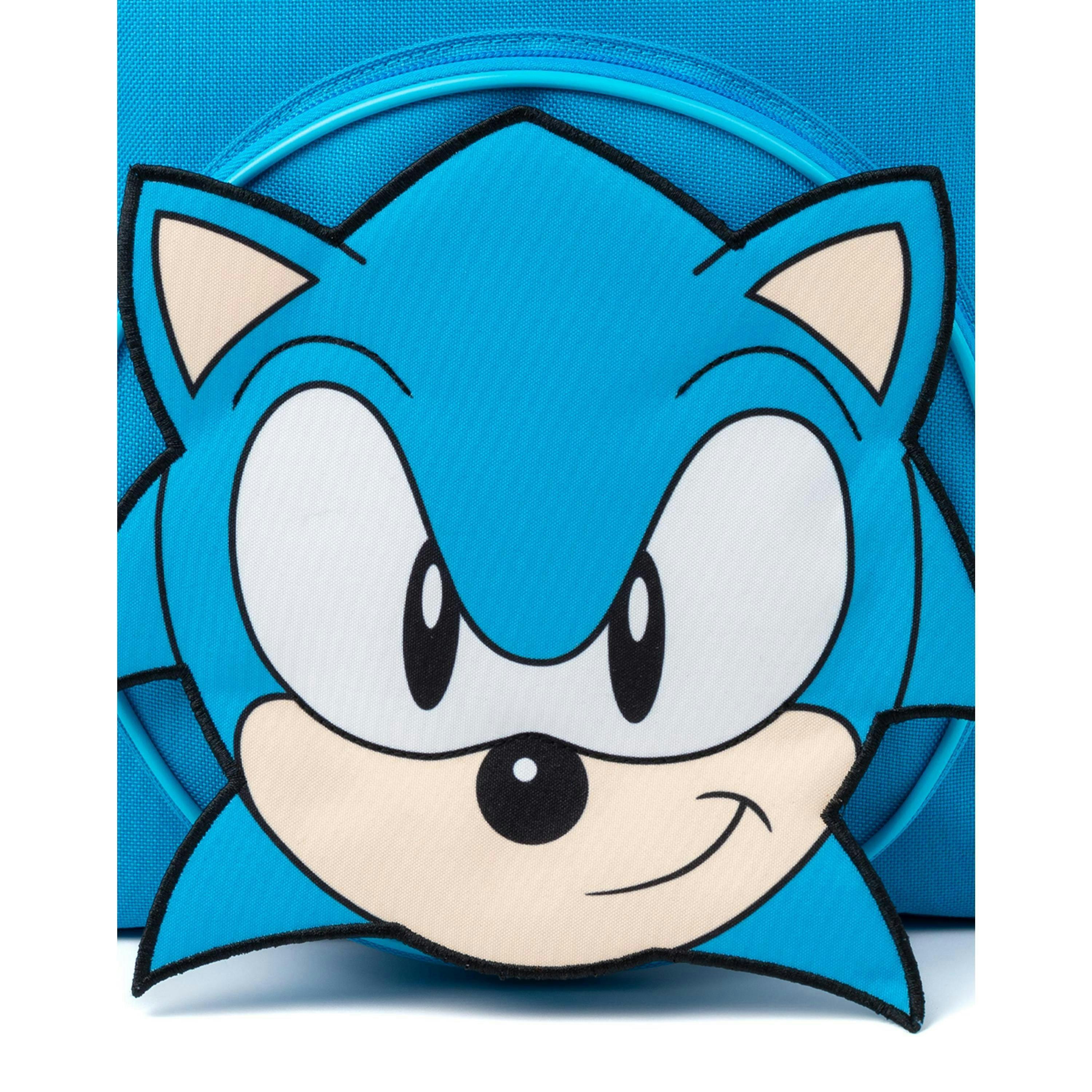 Sonic the Hedgehog Unisex Kids Blue Character 4 Piece Backpack Set (One Size) by Vanilla Underground , view 6 of 6