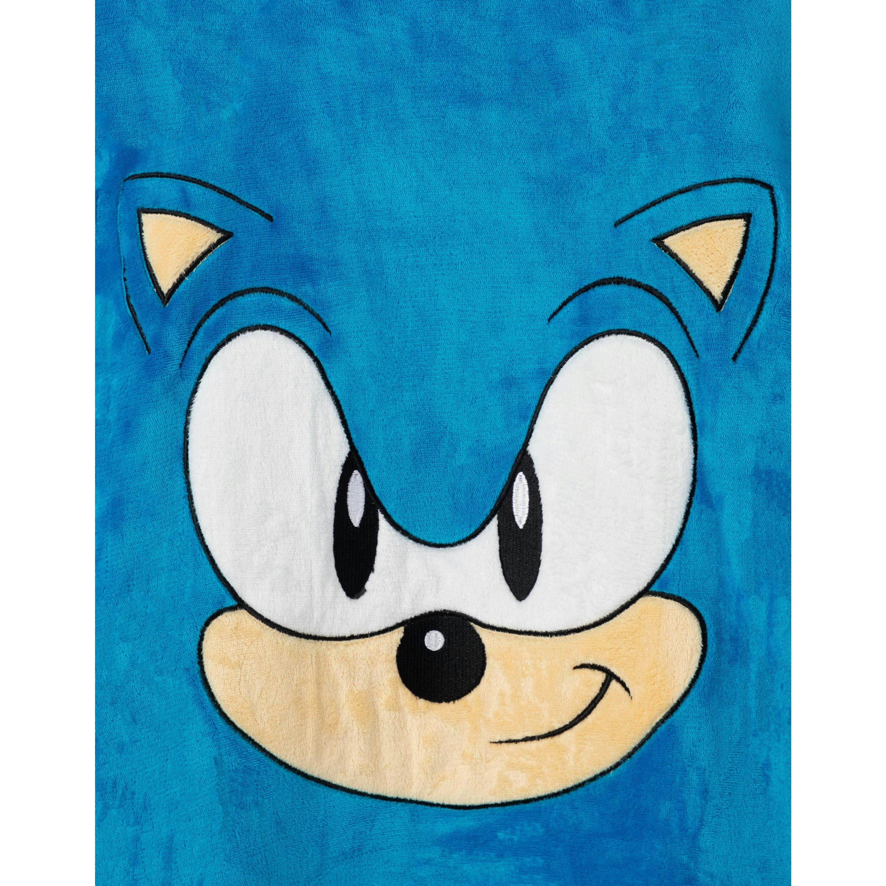 Sonic the Hedgehog Boys Blue Blanket Hoodie (One Size) by Vanilla Underground , view 3 of 6