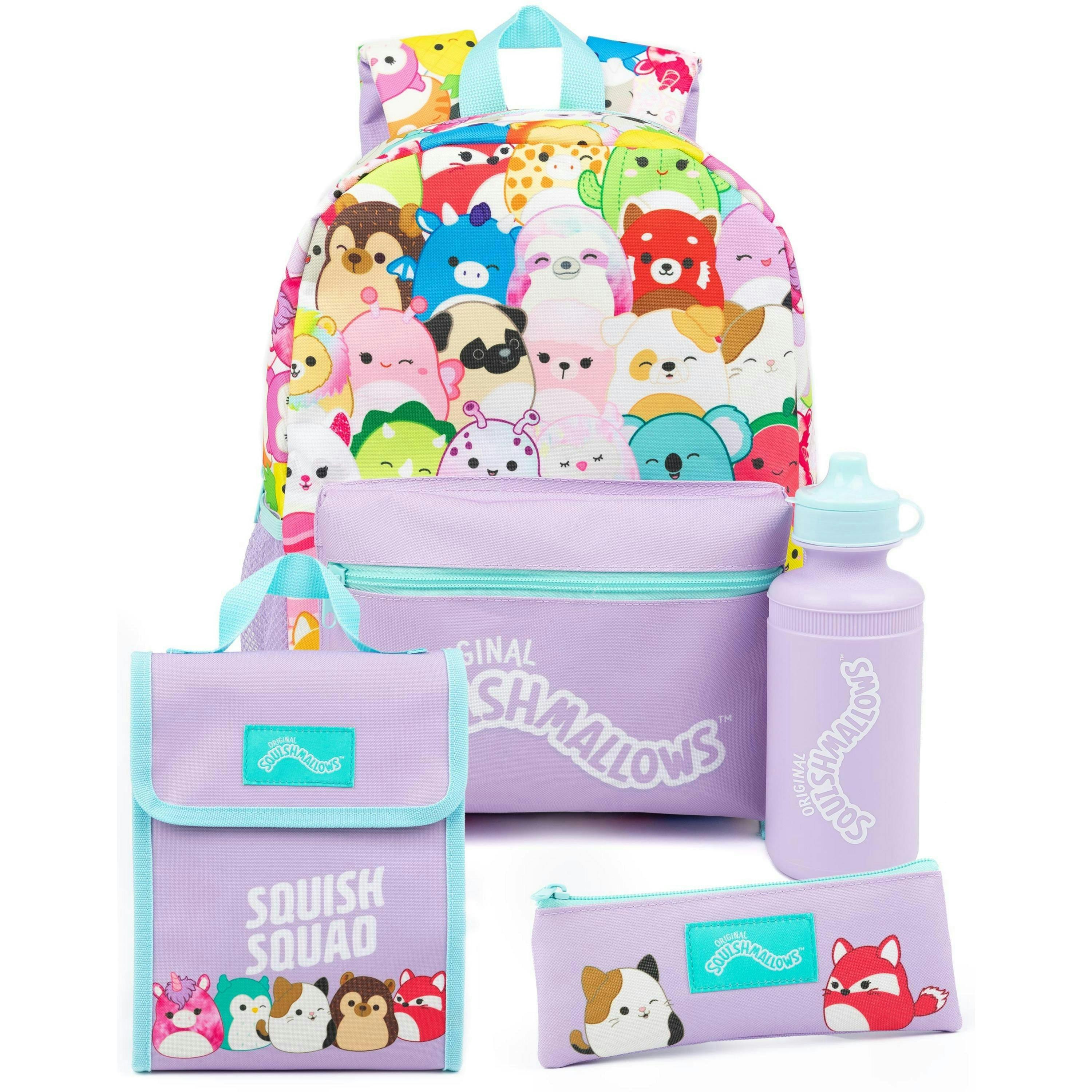 Squishmallows Unisex Kids Purple Printed 4 Piece Backpack Set (One Size) by Vanilla Underground , view 1 of 6