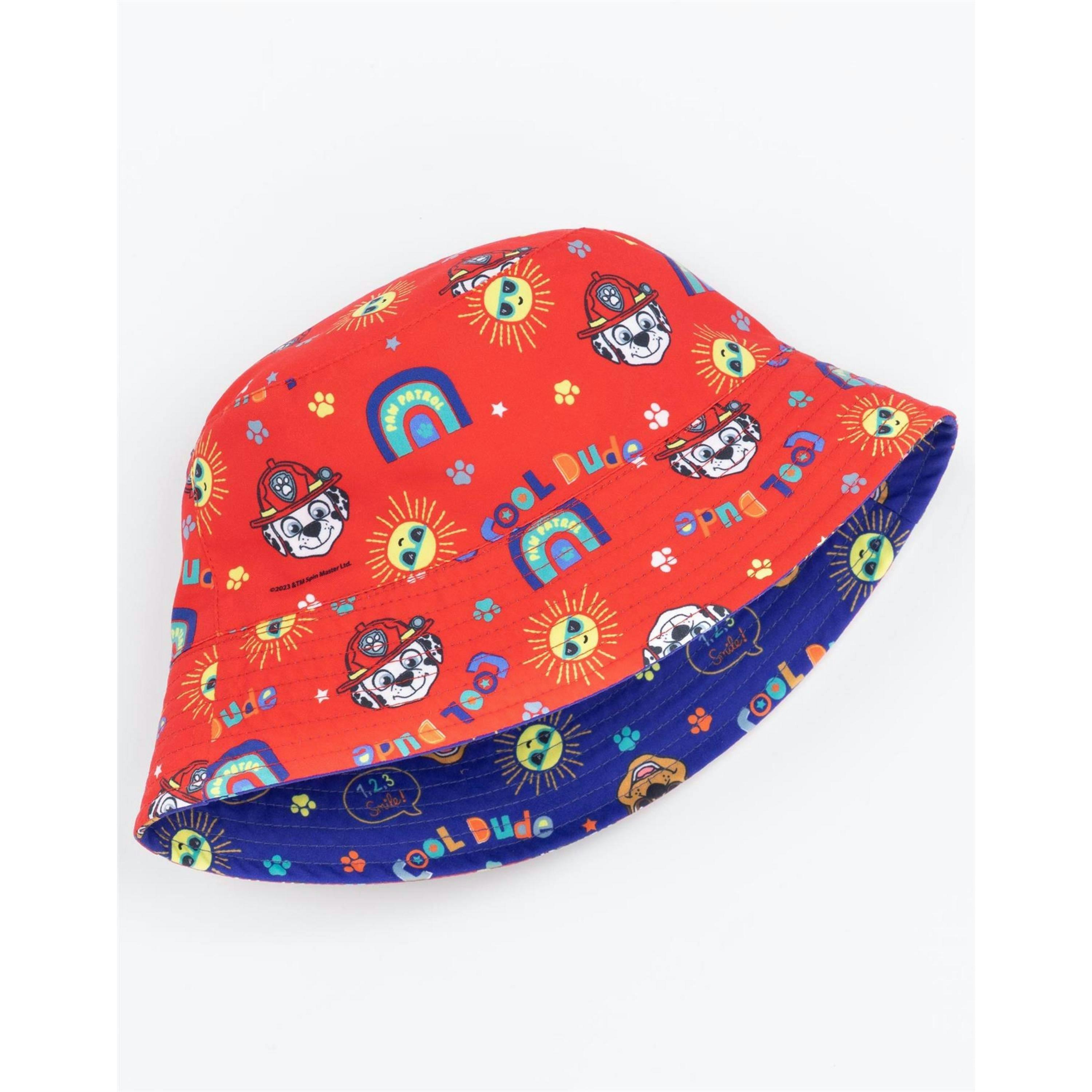 Paw Patrol Boys Multicoloured Bucket Hat (One Size) by Vanilla Underground , view 4 of 6