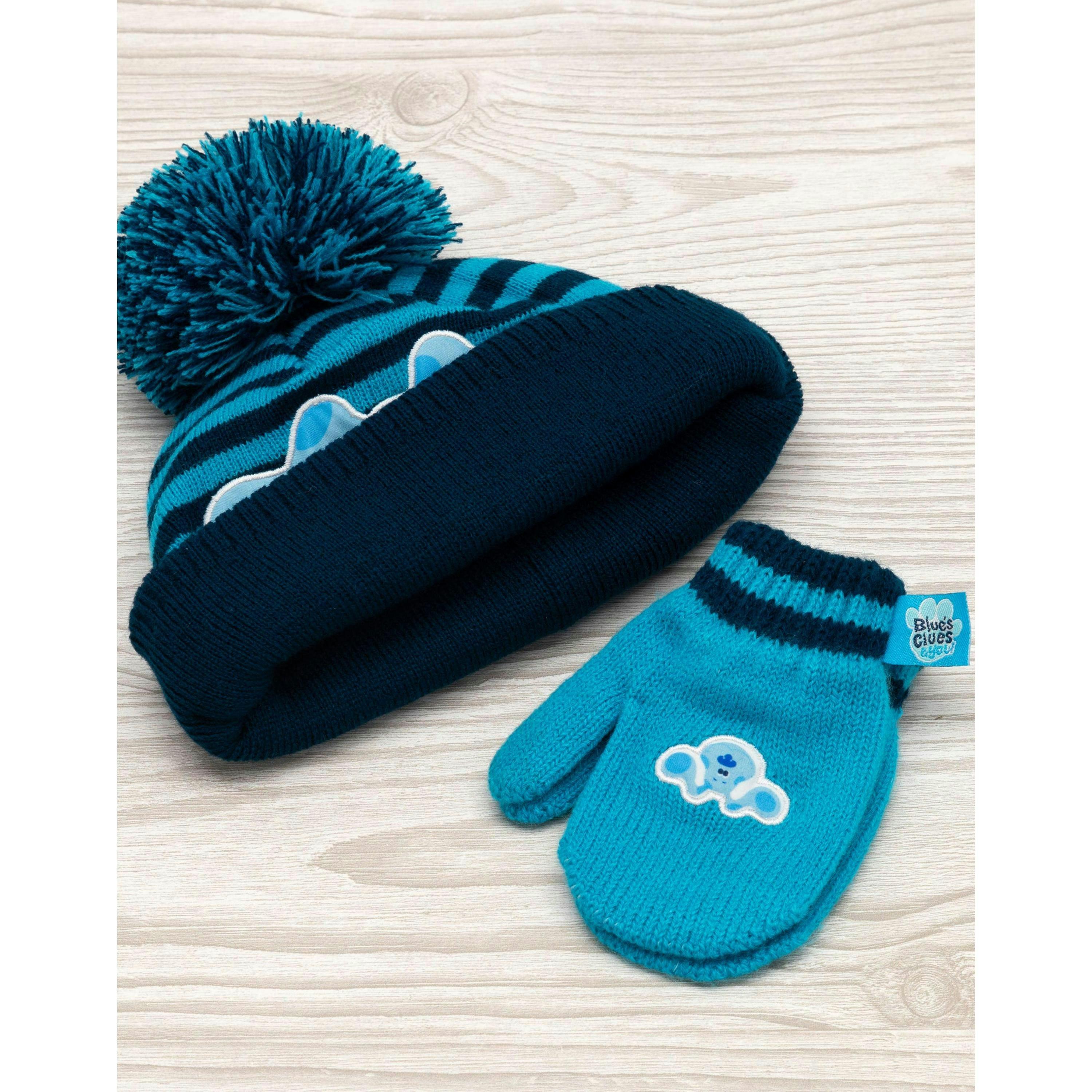 Blue's Clues & You! Unisex Kids Blue Beanie and Gloves Set (One Size) by Vanilla Underground , view 6 of 6