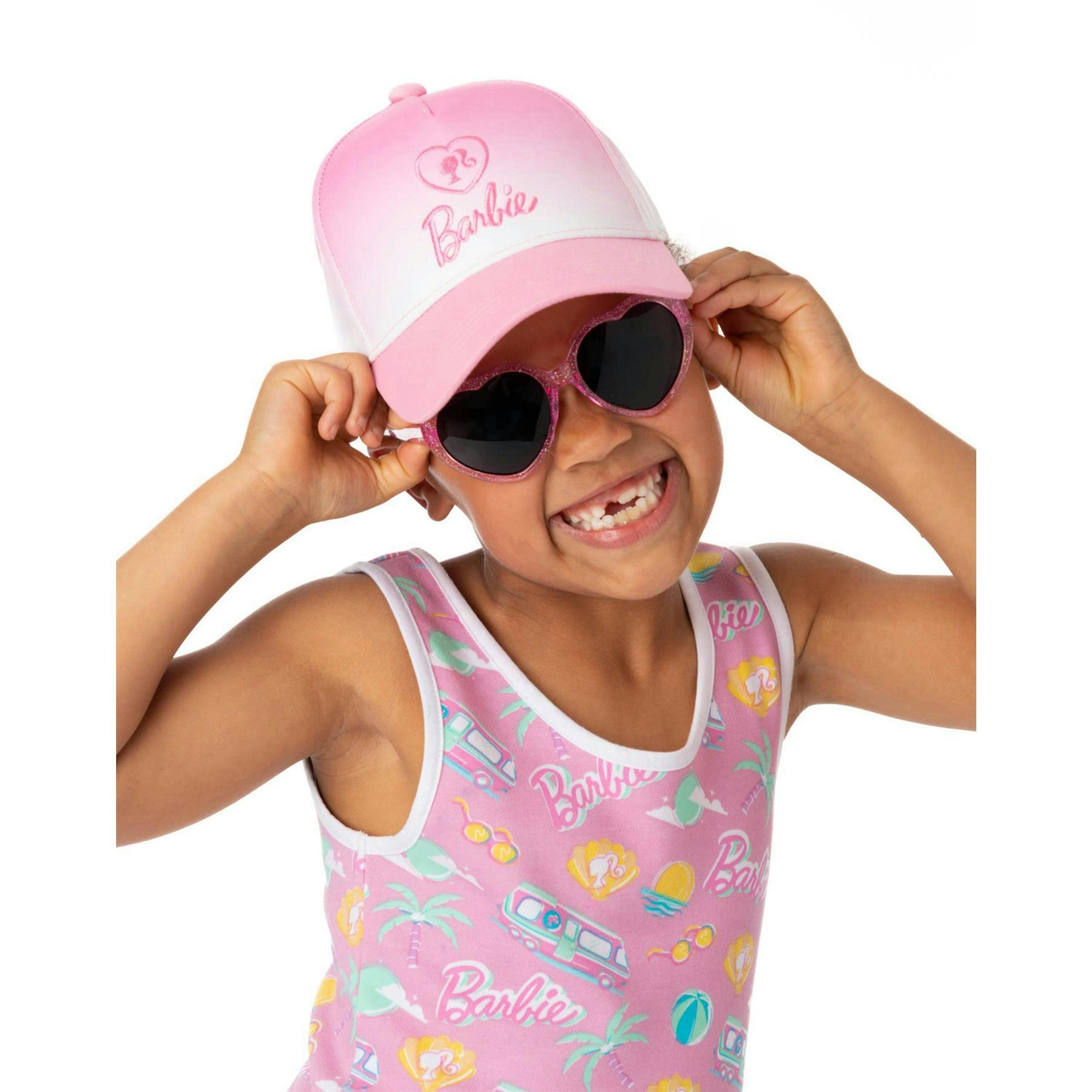 Barbie Girls Pink Cap and Sunglasses Set (One Size) by Vanilla Underground , view 3 of 6