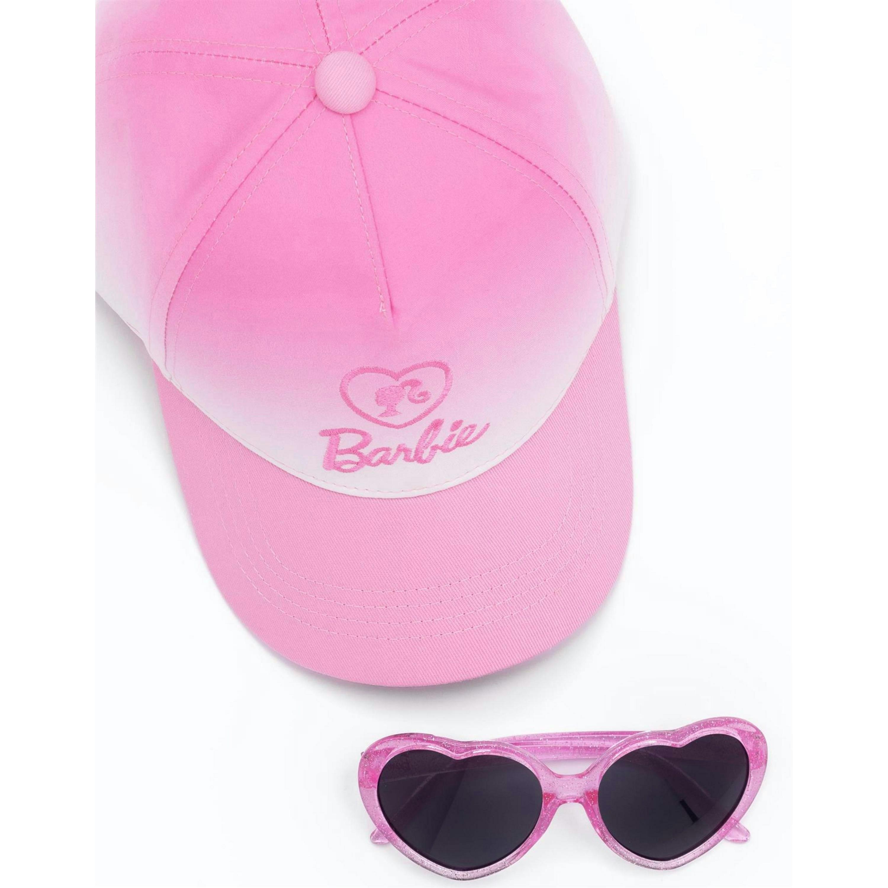 Barbie Girls Pink Cap and Sunglasses Set (One Size) by Vanilla Underground , view 5 of 6