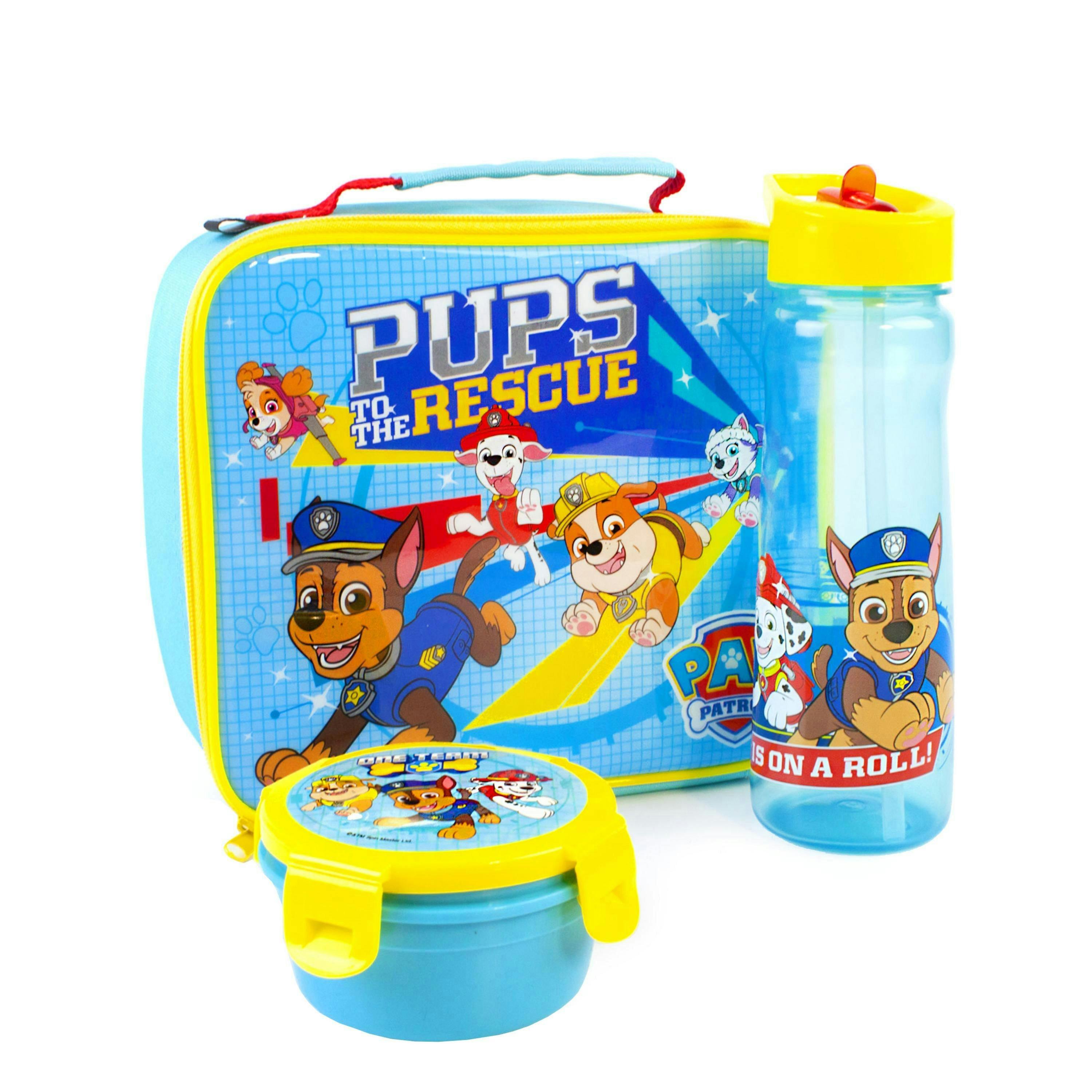 Paw Patrol Boys Blue Lunch Bag Bottle and Snack Pot (One Size) by Vanilla Underground , view 2 of 6