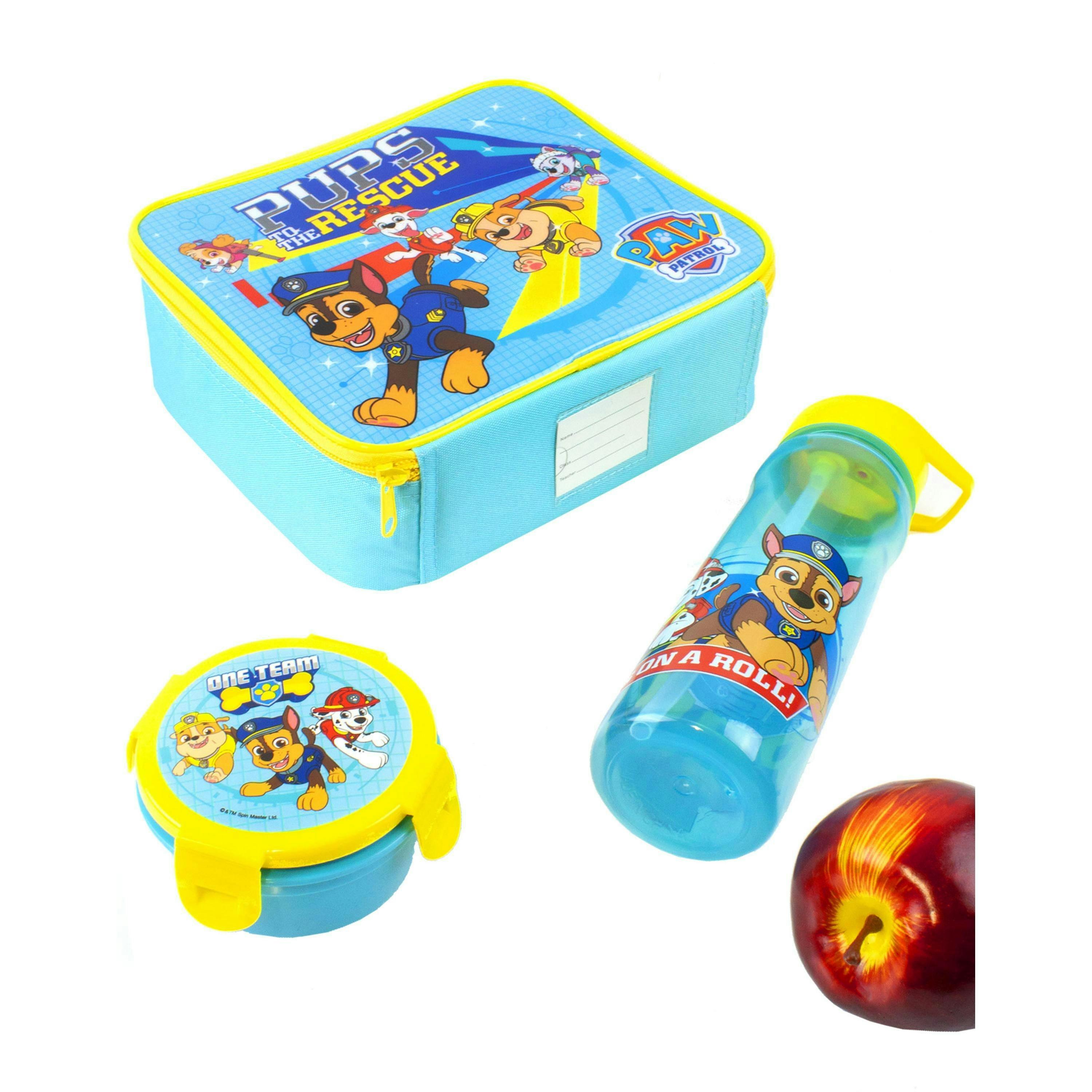 Paw Patrol Boys Blue Lunch Bag Bottle and Snack Pot (One Size) by Vanilla Underground , view 3 of 6