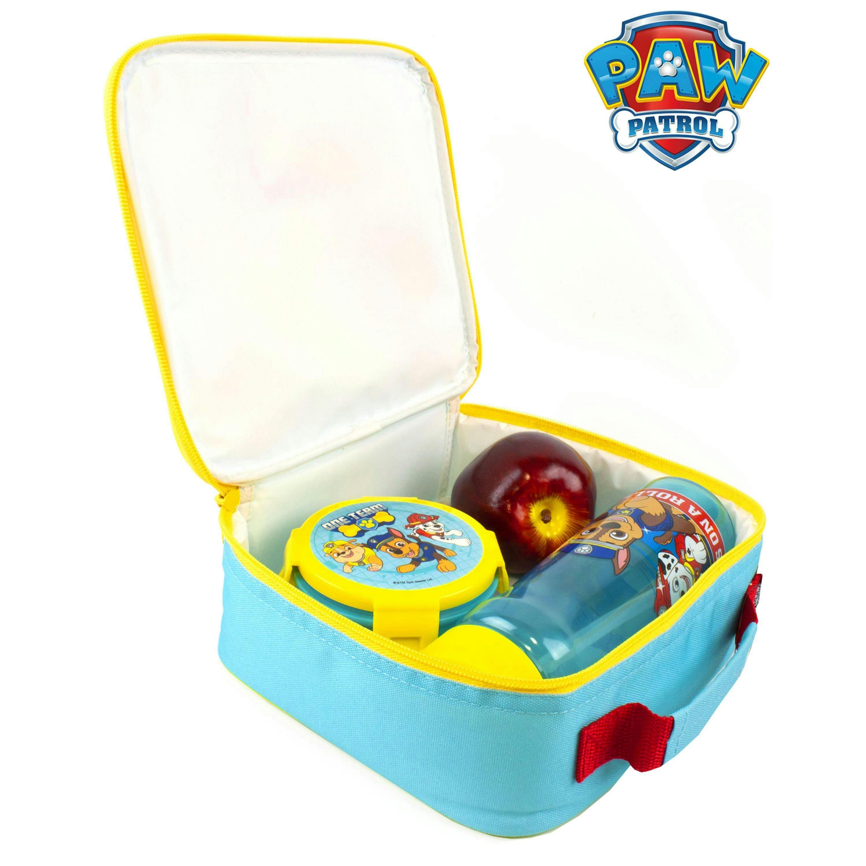 Paw Patrol Boys Blue Lunch Bag Bottle and Snack Pot (One Size) by Vanilla Underground , view 4 of 6