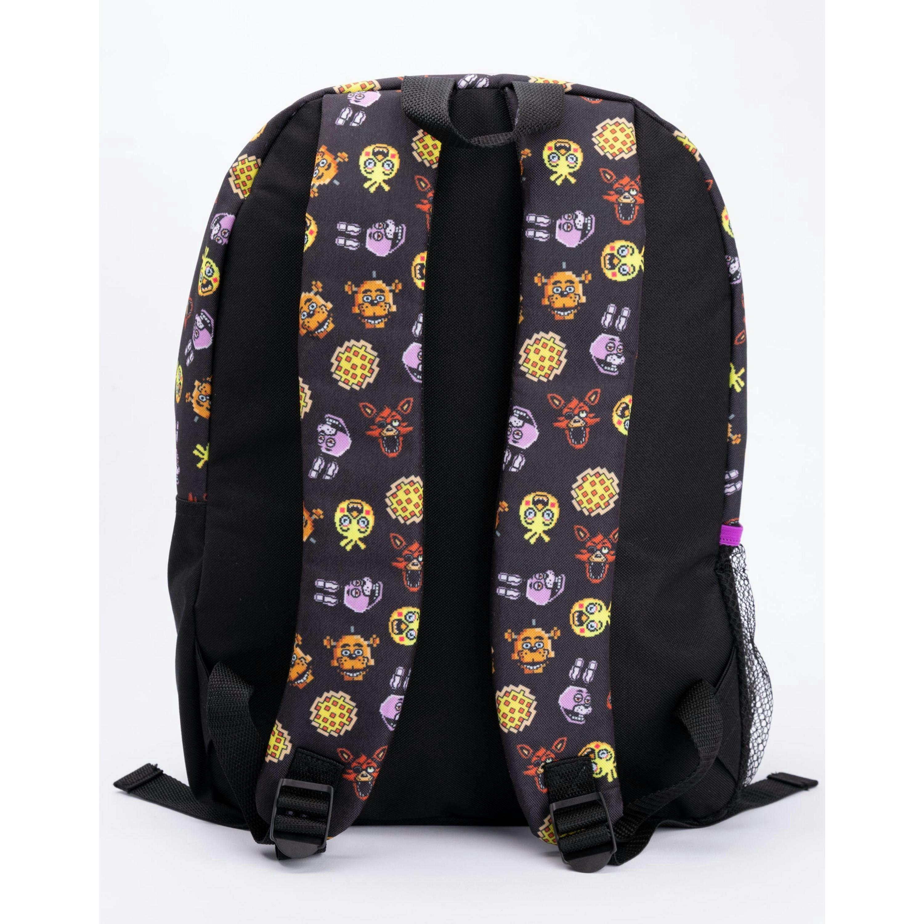 Five Nights At Freddy's Boys Black Printed 4 Piece Backpack Set (One Size) by Vanilla Underground , view 3 of 6