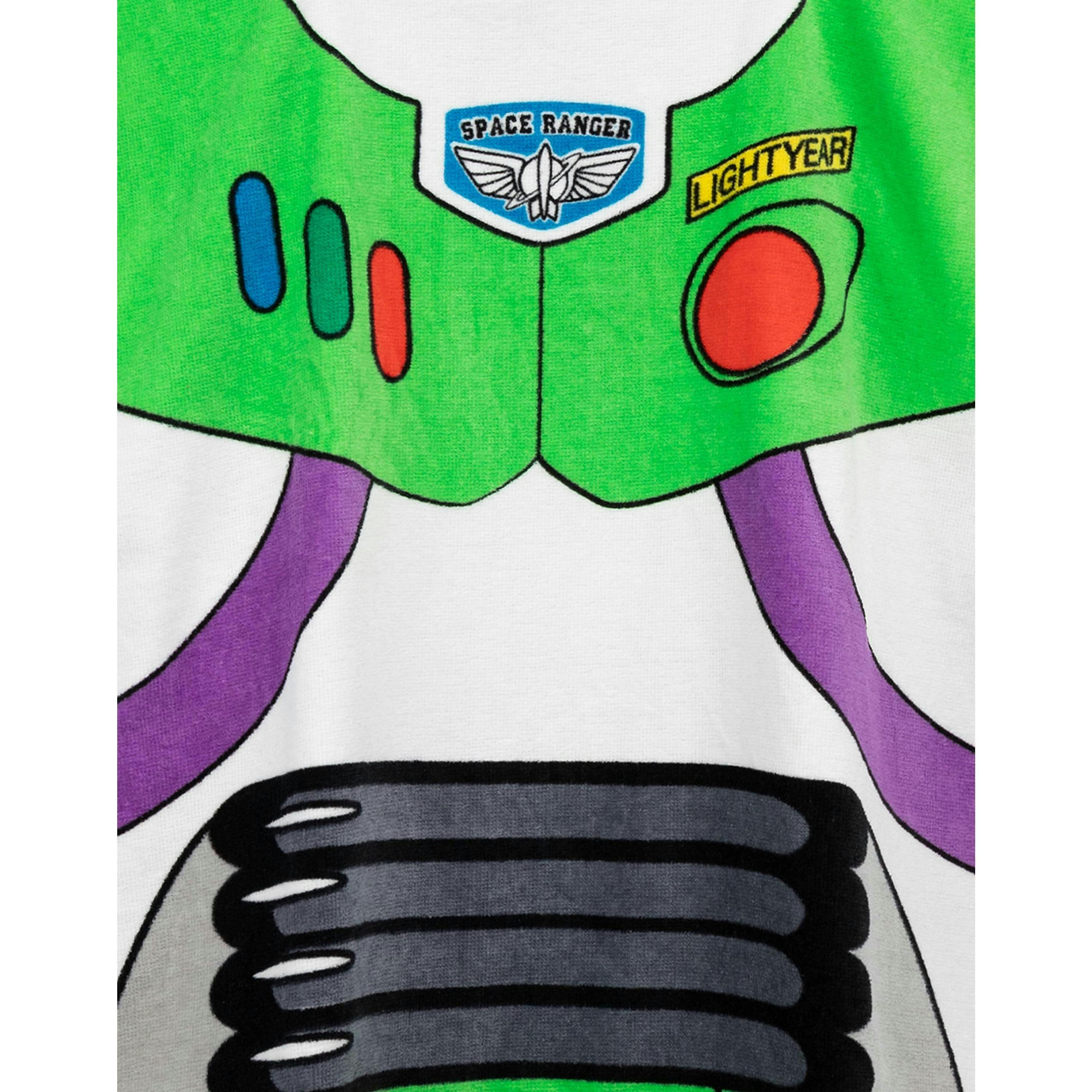 Disney Boys Multicoloured Buzz Lightyear Poncho Towel (One Size) by Vanilla Underground , view 6 of 6