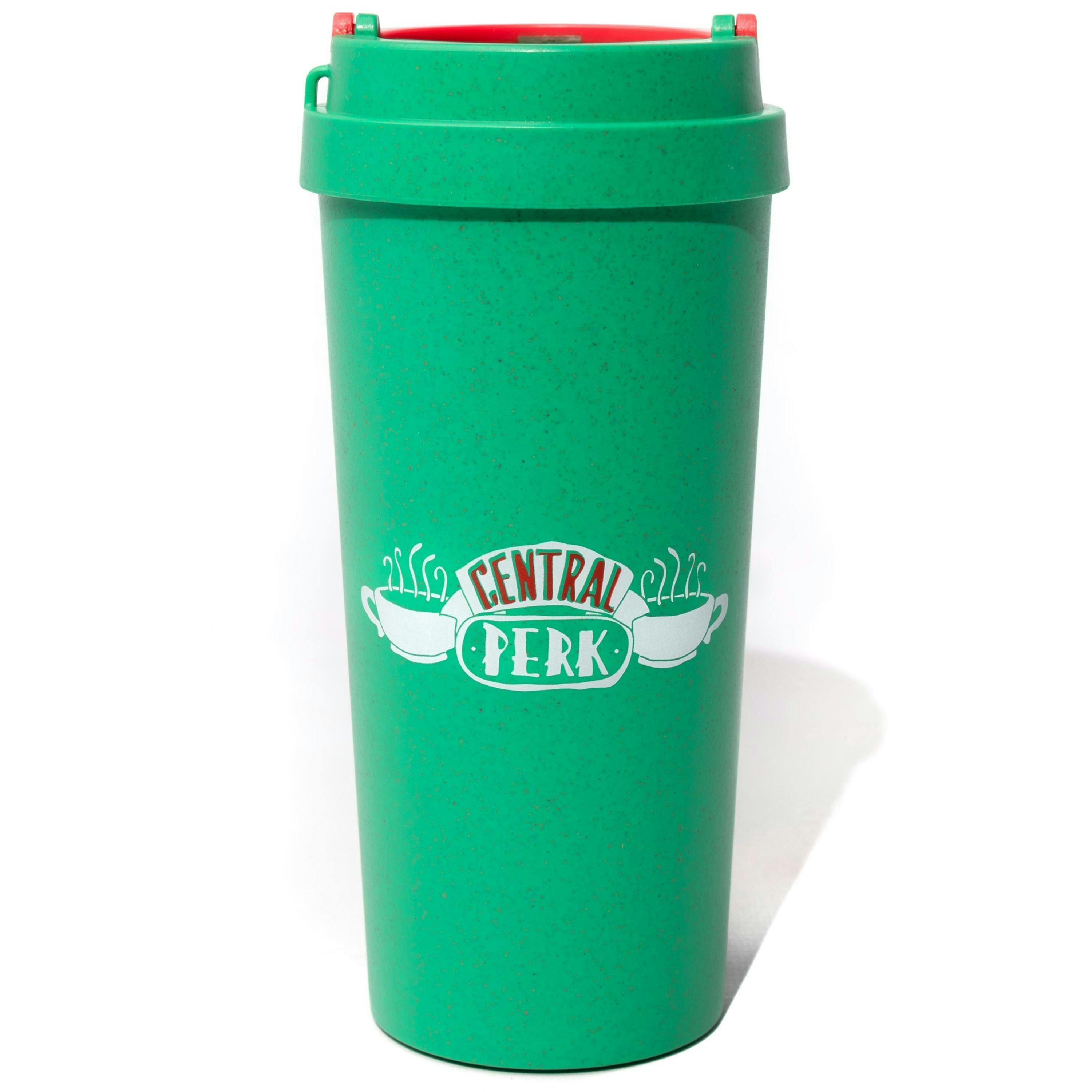 Friends Unisex Green Central Perk Logo Travel Mug (One Size) by Vanilla Underground , view 1 of 5
